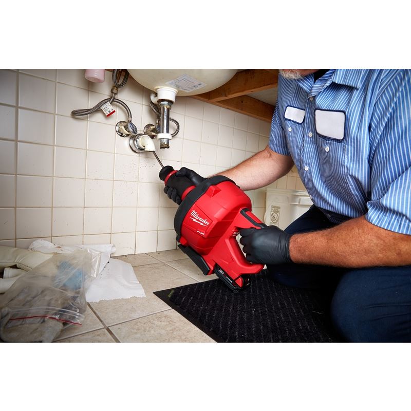 M18 FUEL 18V Brushless Cordless Drain Snake Kit with Cable Drive - 2772A-21 - Perfect for Plumbing, Home Maintenance & DIY Drain Cleaning