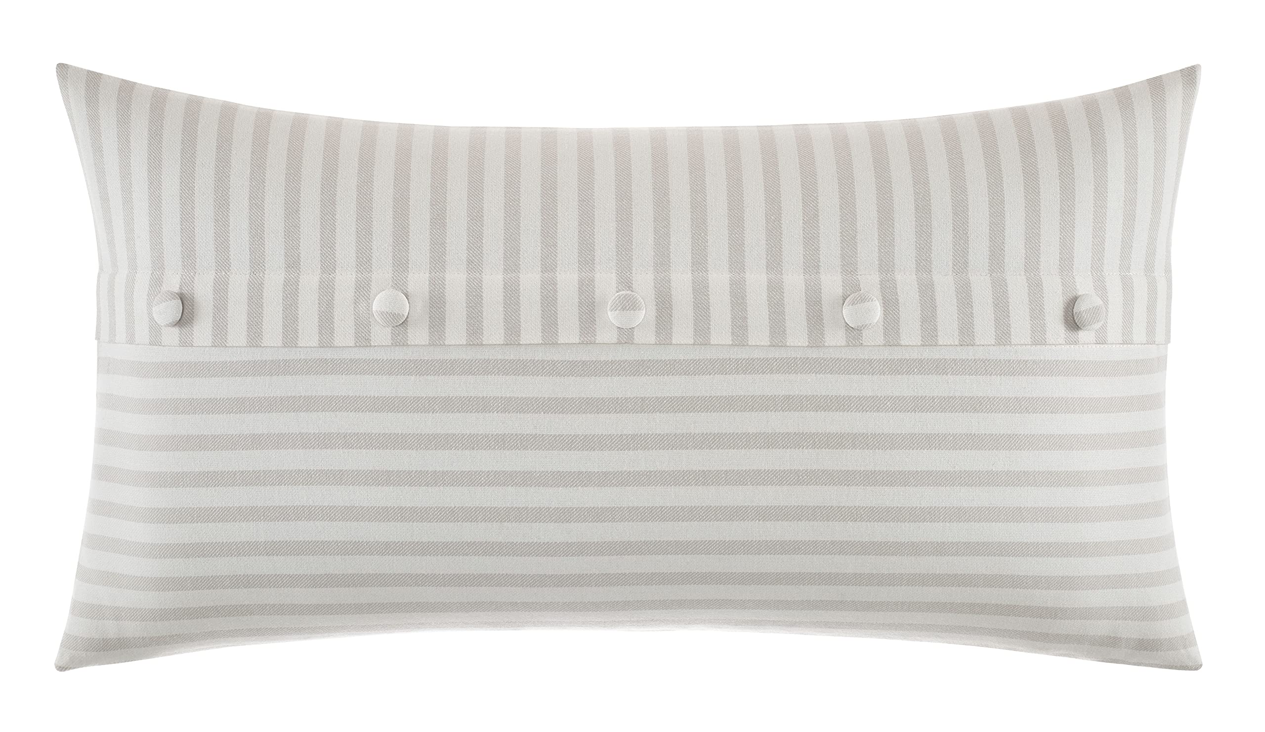 Nautica Queen Comforter Set - 100% Cotton Reversible Bedding with Matching Shams | All-Season Luxury Bedding for Master Bedroom & Guest Room (Saybrook Beige, Queen Size)
