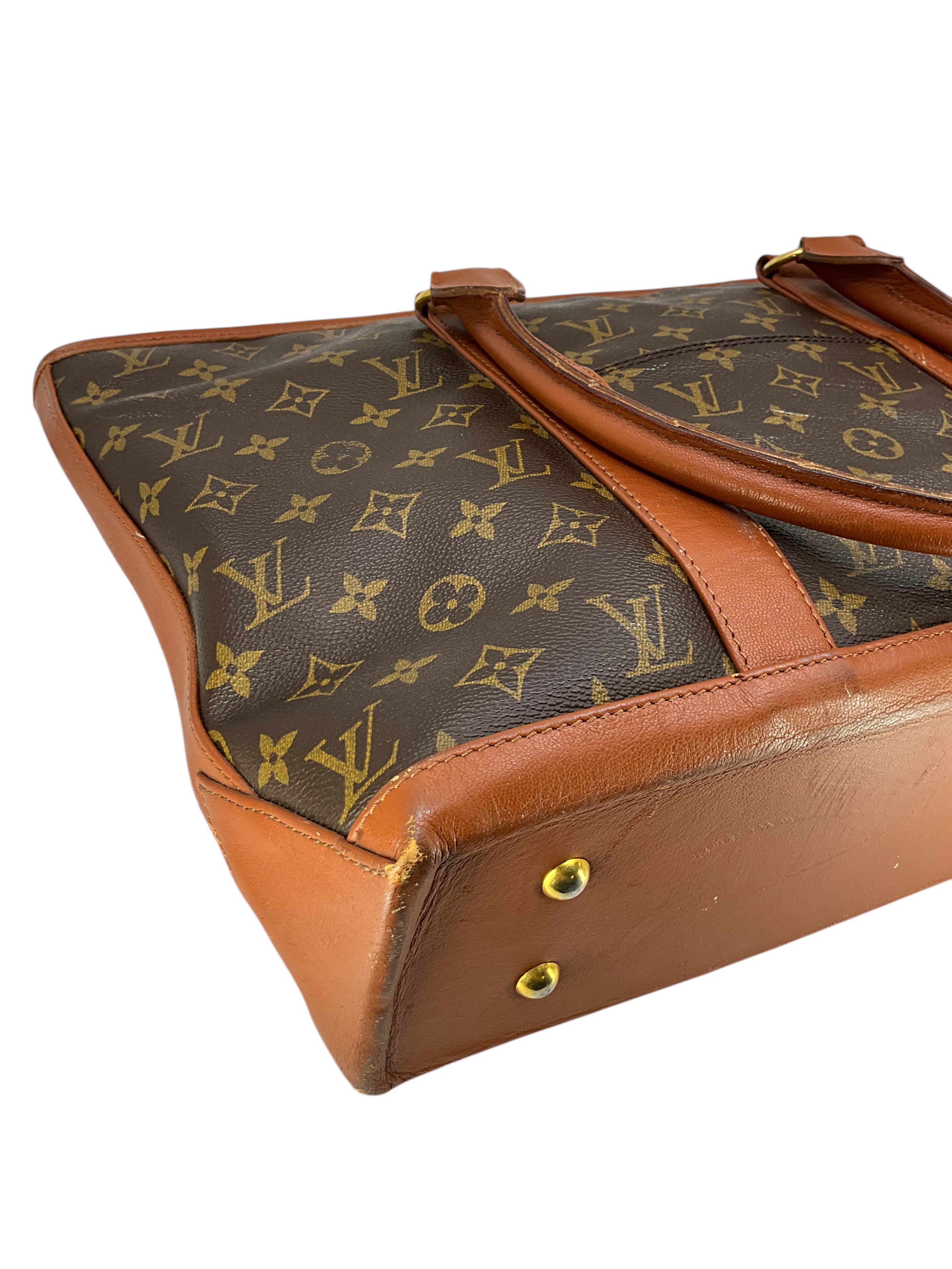 Authentic Louis Vuitton Monogram Canvas Weekend MM Large Travel Tote Bag - Luxury Carryall for Travel, Work & Weekend Getaways