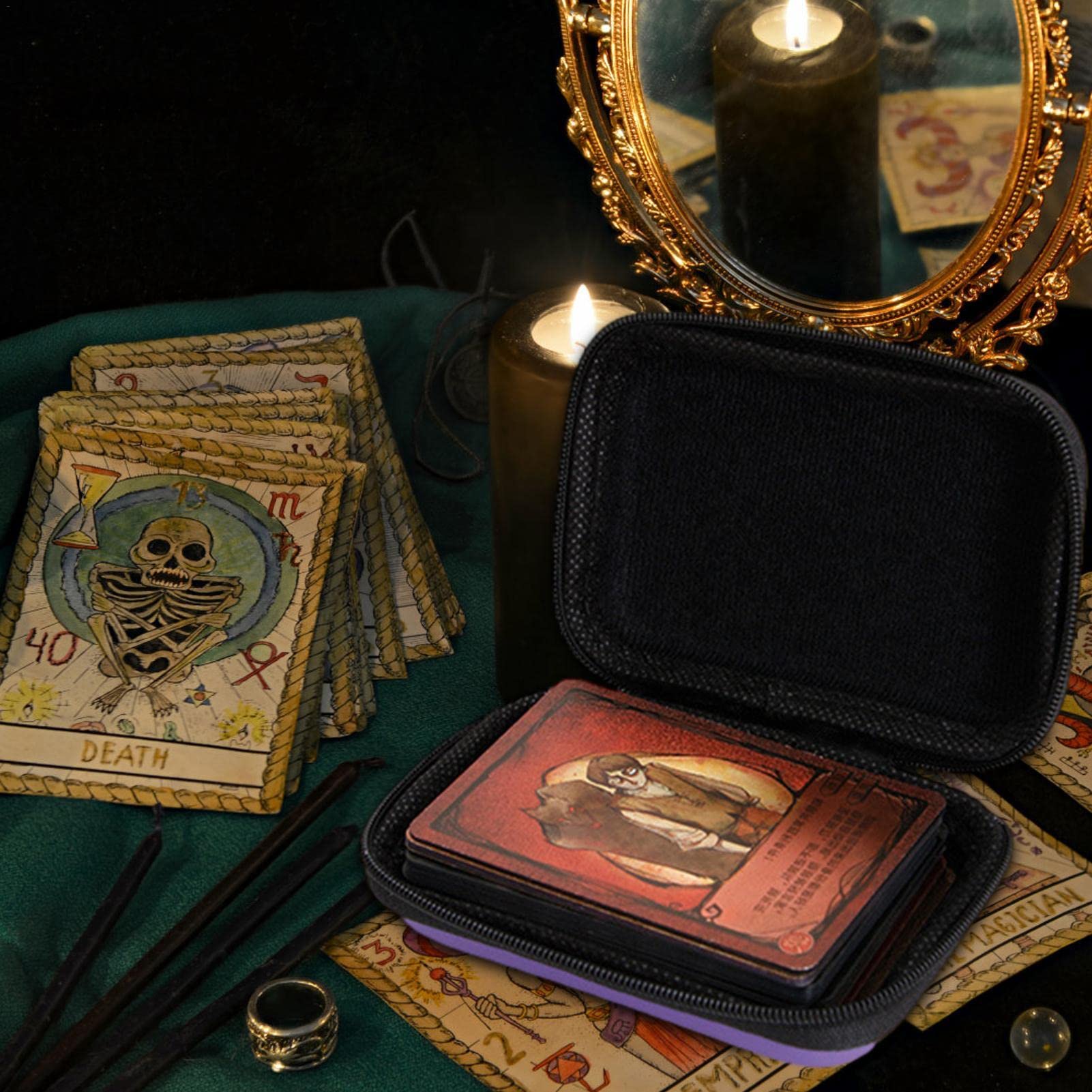 Small Jewelry Organizer Box & Game Card Storage Case - Portable Trading Card Holder for MTG, Pokemon, Yugioh | Perfect for Travel, Home Organization & Collectible Card Protection