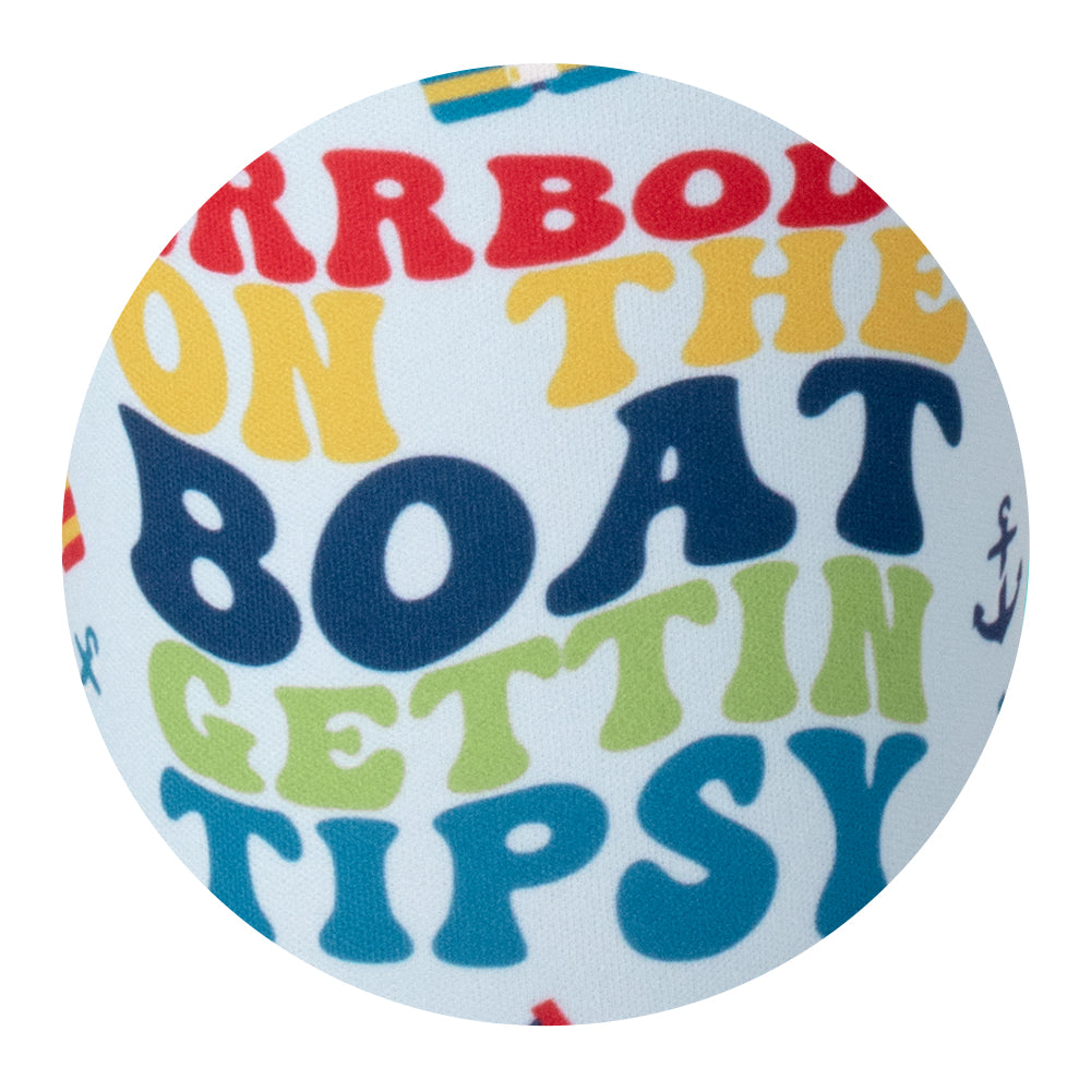 Errbody On The Boat Medium Iced Cup Coolie - Insulated Beverage Sleeve for Cold Drinks - Perfect for Boating, Beach Parties & Outdoor Activities