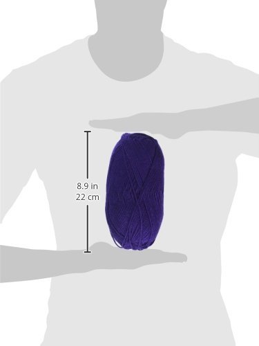 Lion Brand Yarn 867-147 Vanna's Style Premium Purple Yarn for Knitting & Crocheting - Perfect for Scarves, Blankets & DIY Crafts