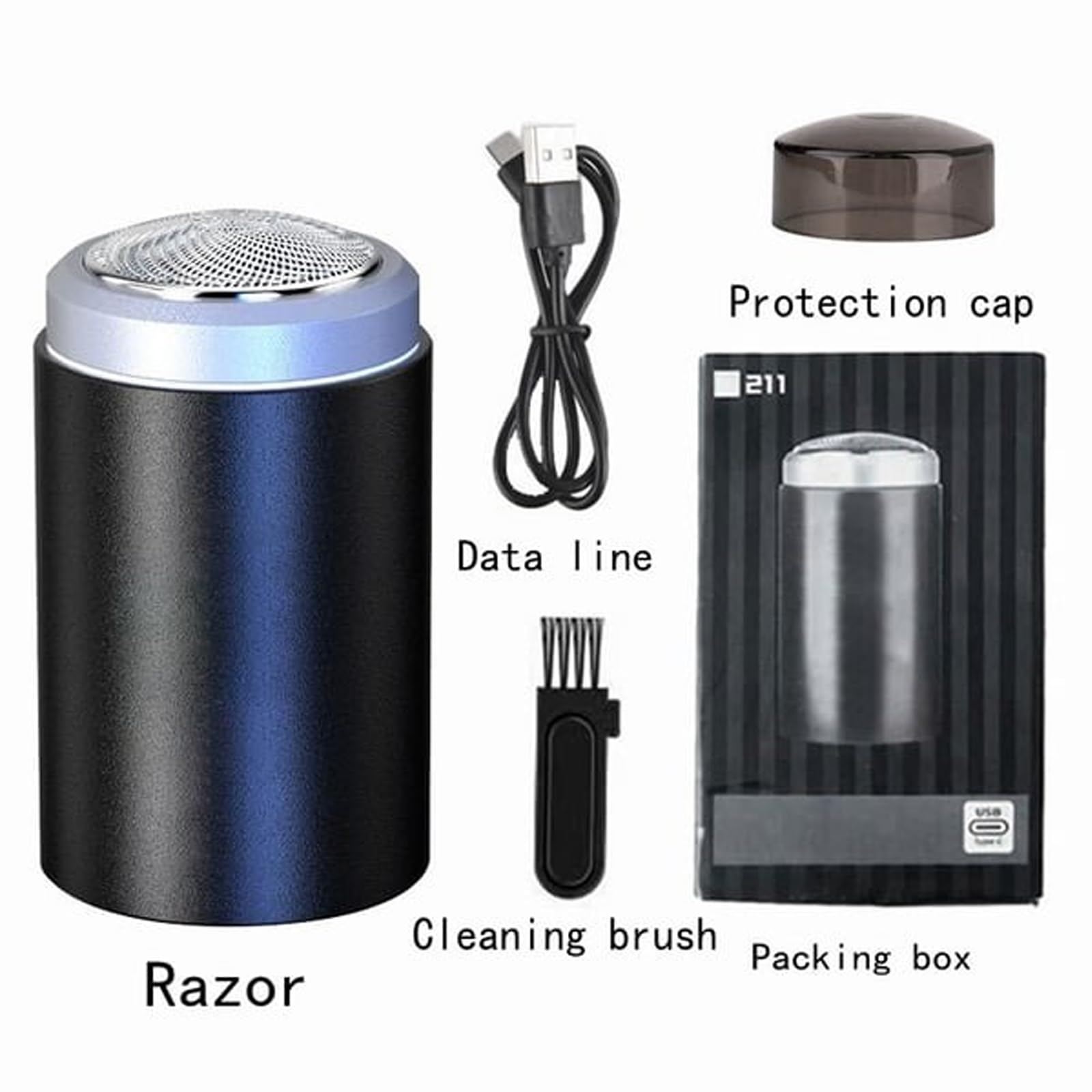 2024 Newest Unisex Mini Portable Electric Shaver - 2-in-1 Rechargeable Waterproof Travel Razor for Men & Women | Perfect for Business Trips, Gym, and On-the-Go Grooming (3-Pack Set)