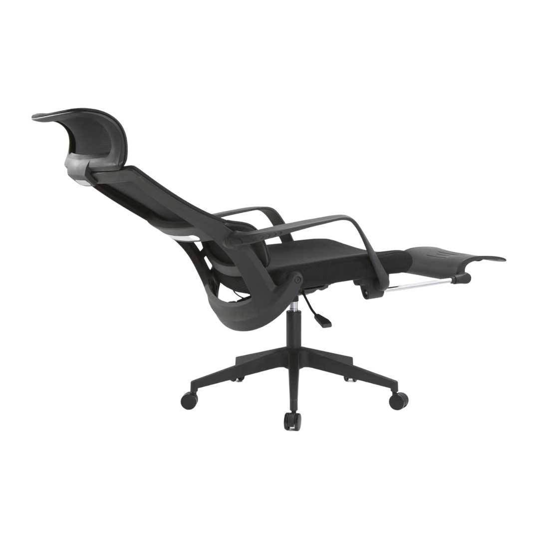 Gregory Ergonomic Black Mesh Office Chair with Adjustable Height - Comfortable Desk Chair for Home & Office Workspaces
