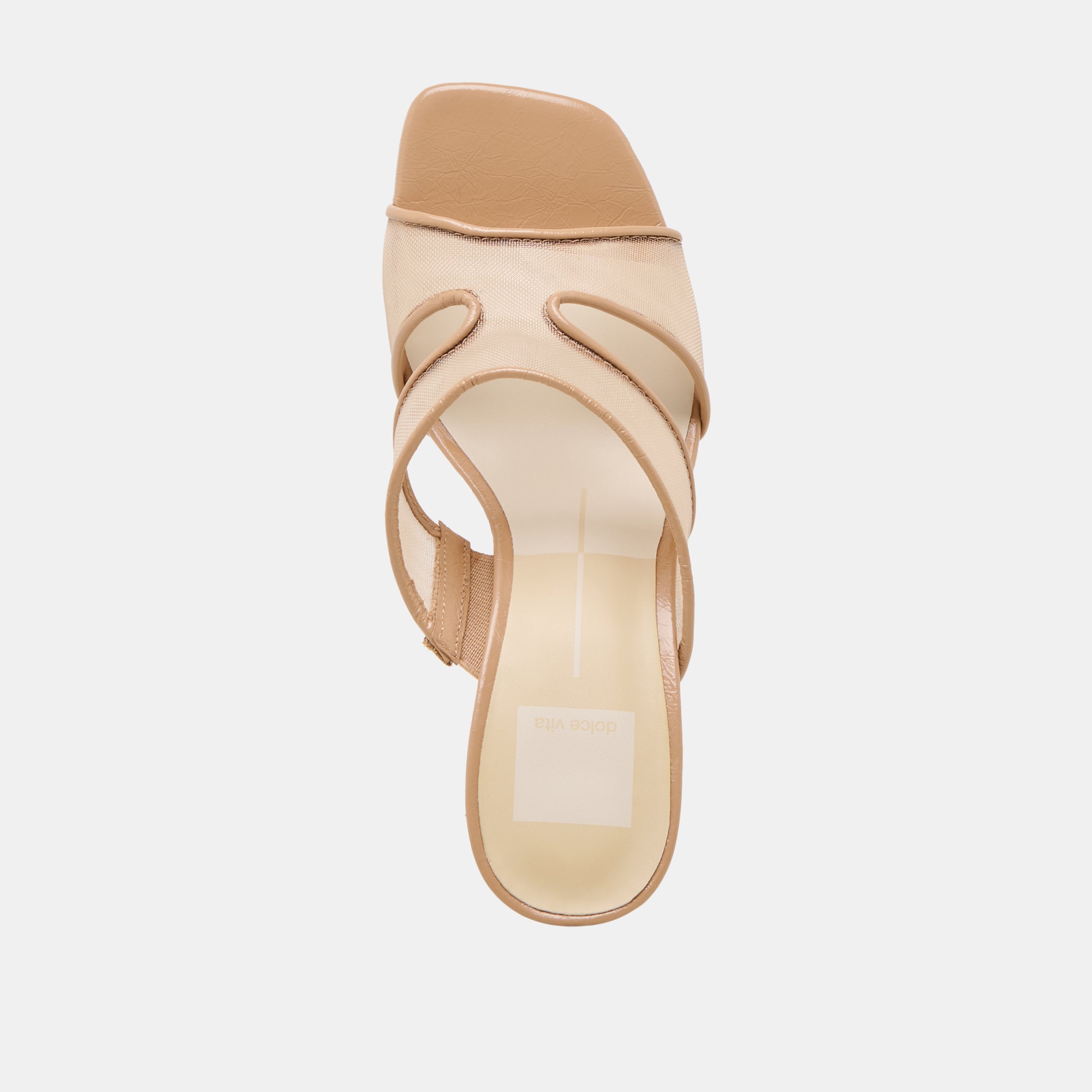 GITEL Women's Wide Heel Sandals Light Tan Mesh Comfortable Summer Shoes for Walking, Travel, and Outdoor Activities