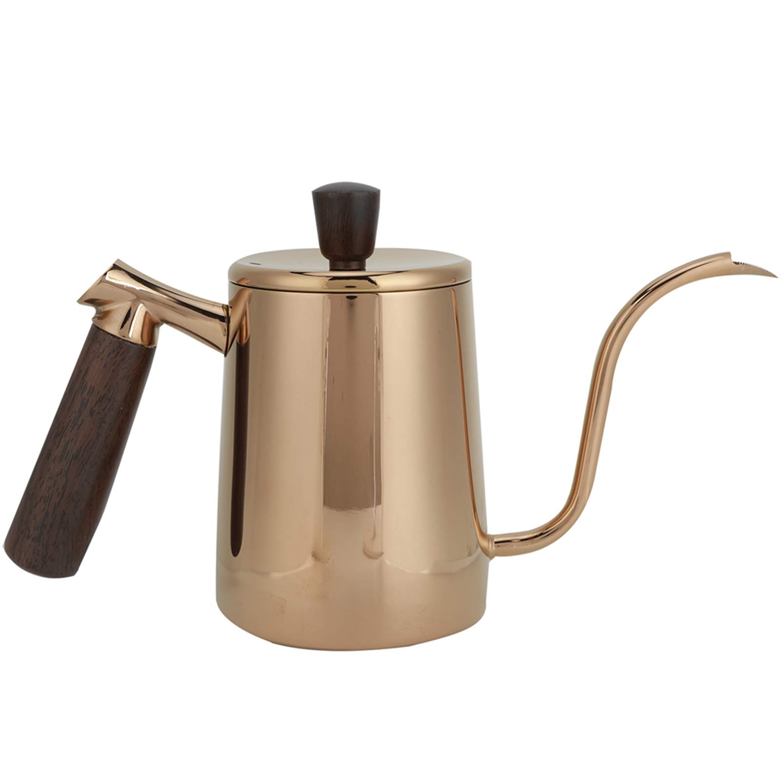 Premium 700ml Stainless Steel Gooseneck Pour Over Coffee Kettle - Portable Drip Coffee Maker with Precision Spout for Home, Office & Travel (Rose Gold) | Perfect for Specialty Coffee Brewing, French Press & Pour Over Methods