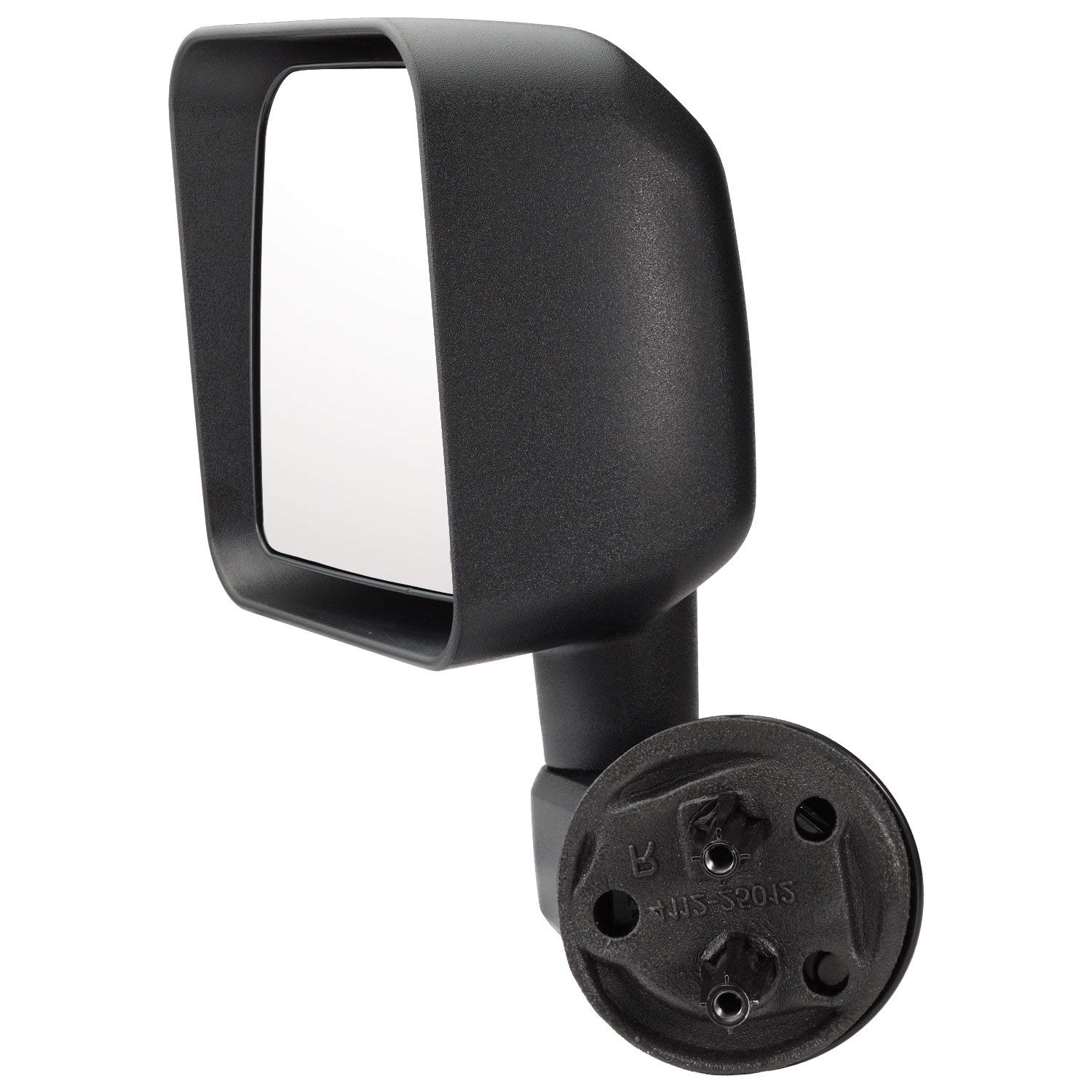 Jeep Wrangler Left Driver Side Door Mirror Replacement (2007-2018) - Black Folding Mirror with Arm | CH1320271 | Perfect for Off-Roading & Daily Commuting