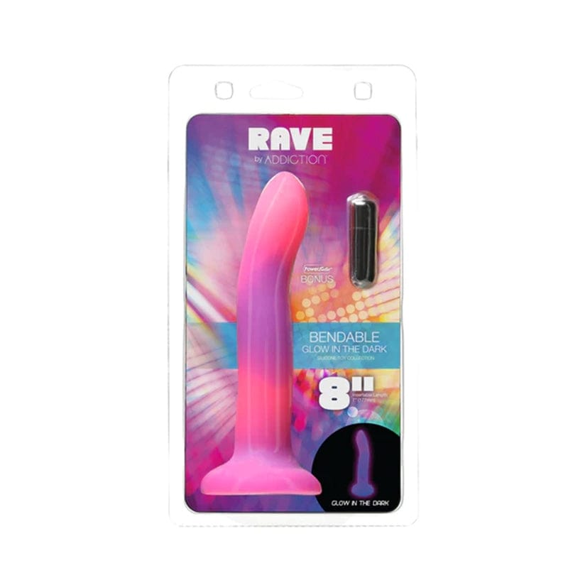 Glow in the Dark Dong with Suction Cup Base - Flexible & Bendable Adult Toy for Couples, Bachelorette Parties & Naughty Fun - Perfect for Nighttime Play & Themed Events
