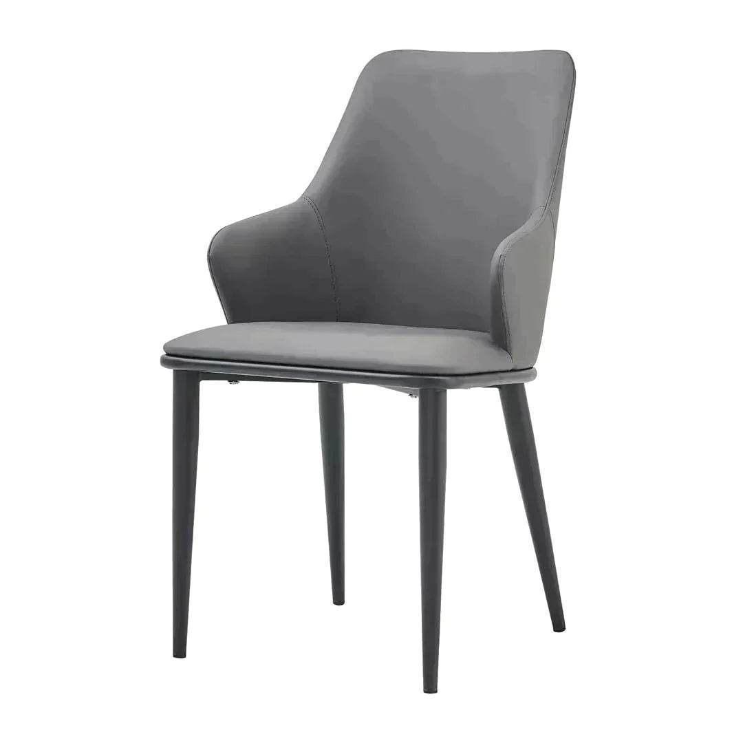 Kennett Dining Chair - Modern Wooden Kitchen Chair with Upholstered Seat - Perfect for Dining Room, Kitchen, and Home Decor