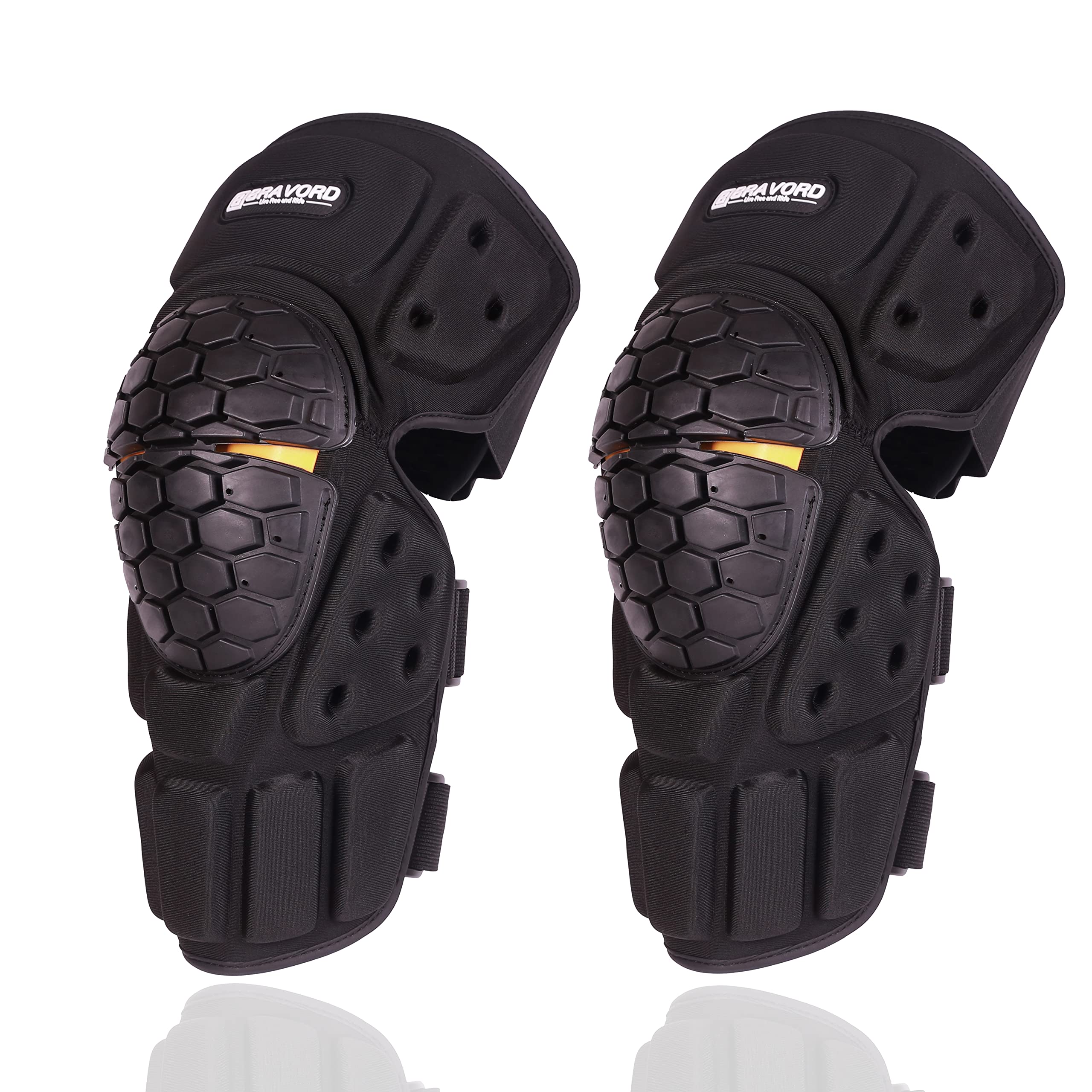 Best Motorcycle Knee Pads for Men - High Impact Protection, Flexible & Breathable MTB Knee Guards for Riding, Cycling & Extreme Sports | Durable Safety Gear for Motocross, BMX & Mountain Biking