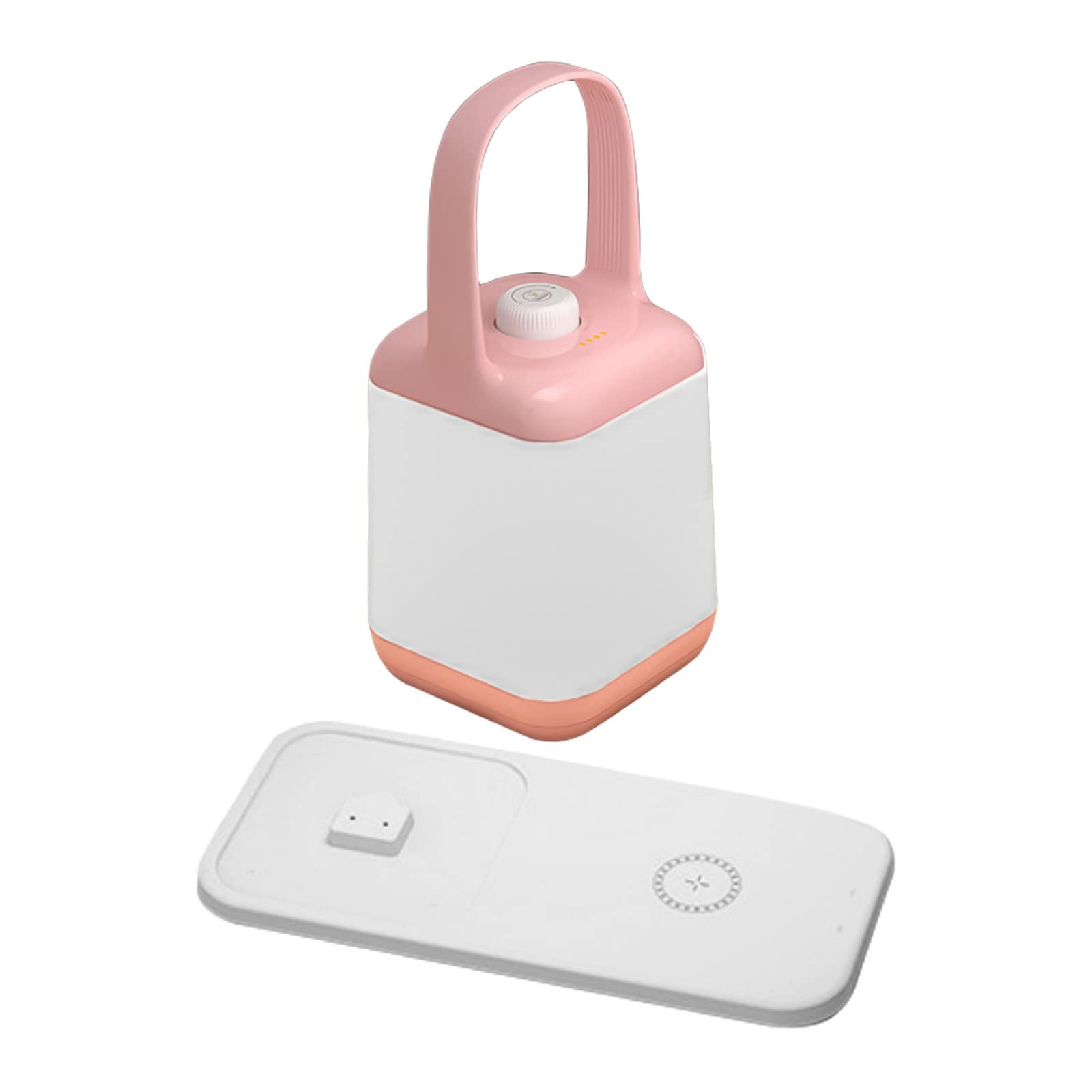 Wireless Charging LED Bedside Night Light - Adjustable Brightness Portable Nightstand Lamp for Bedroom, Perfect Gift for Women - Ideal for Reading, Nursing, and Nighttime Safety