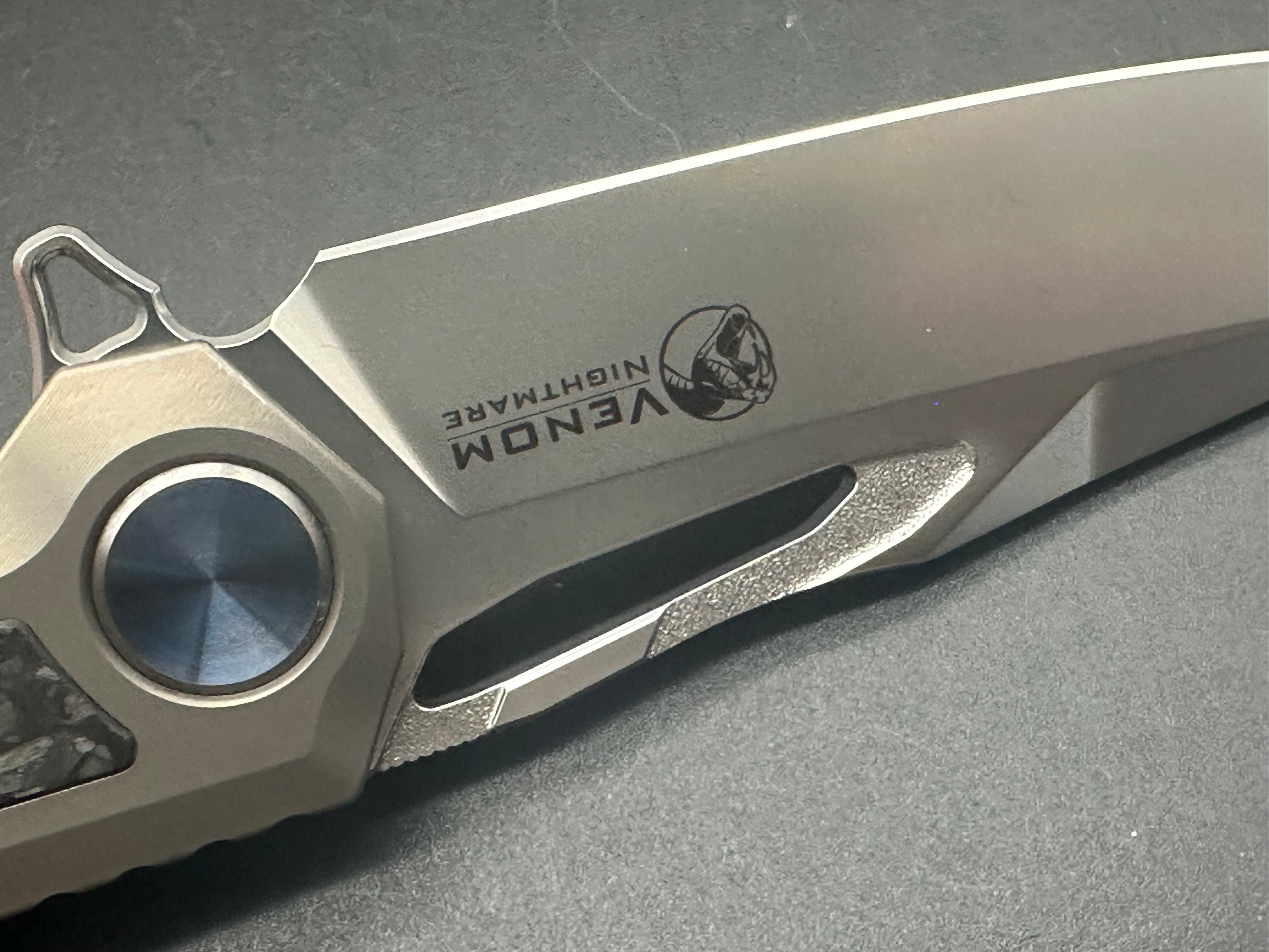 Kevin John Venom Nightmare Folding Knife - Premium EDC Pocket Knife for Outdoor, Camping, Hiking & Survival Gear