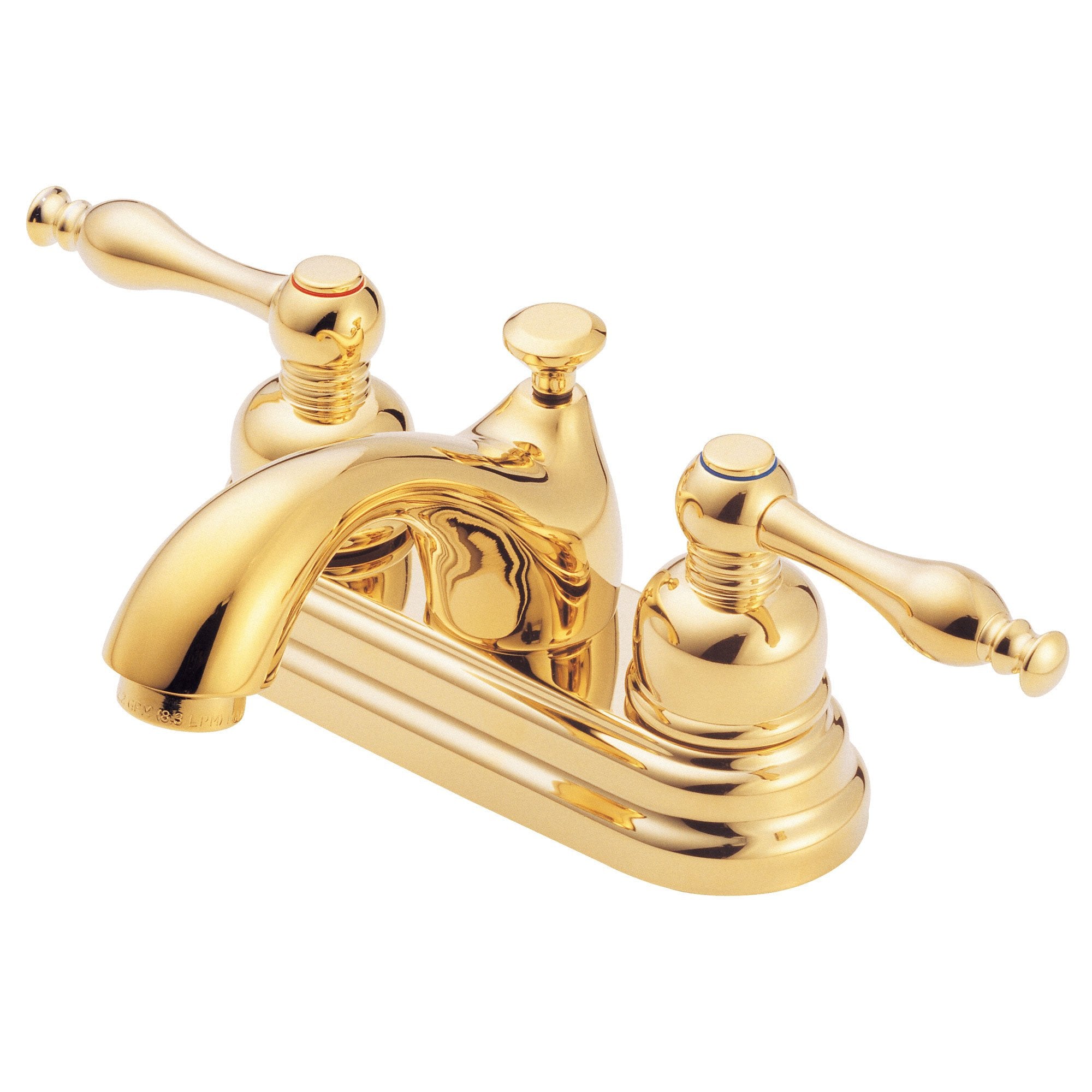 Danze Sheridan Polished Brass 2-Handle Centerset Bathroom Faucet with Pop-Up Drain - Perfect for Modern Bathroom Vanities and Sink Upgrades