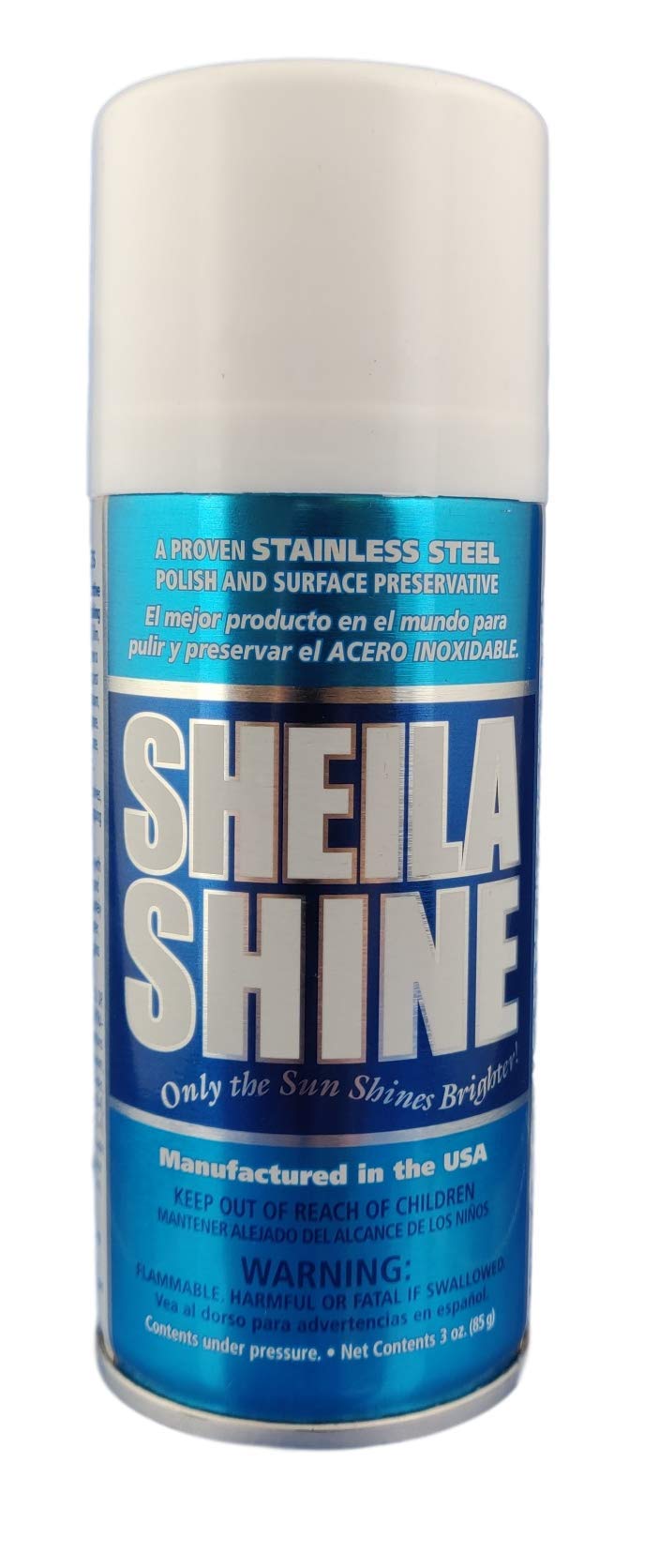 Sheila Shine Stainless Steel Cleaner Spray - 3 oz Bottle | Fast Shine & Streak-Free Formula | Perfect for Appliances, Sinks & Cookware