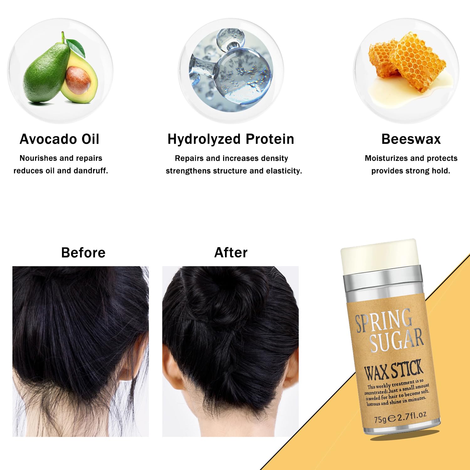 Professional Hair Wax Stick, Finishing Stick & Gel Stick Set - Strong Hold Styling Products for Women | Control Flyaways & Create Sleek Hairstyles | Perfect for Daily Styling, Special Occasions & Salon-Quality Looks