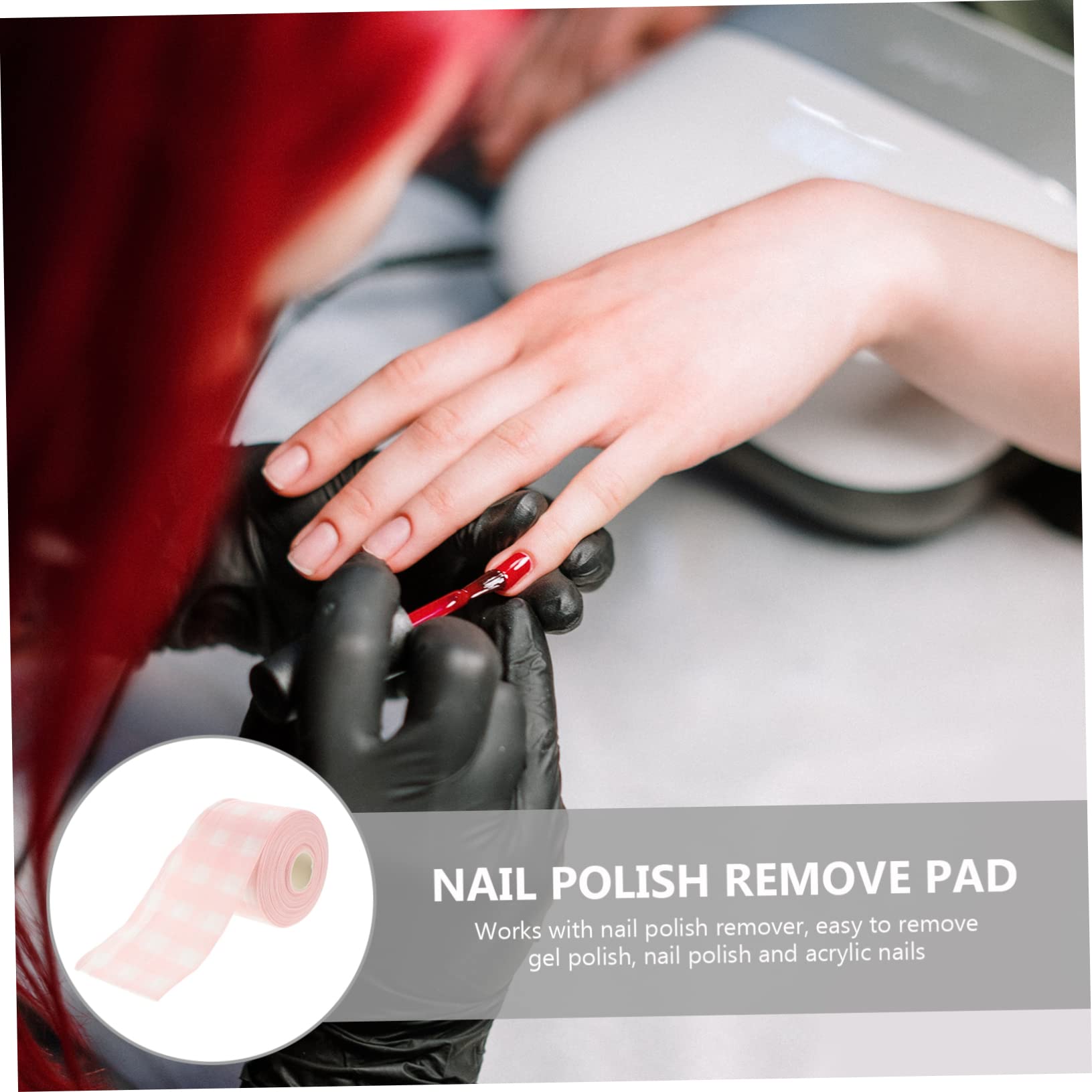 FOMIYES Disposable Nail Polish Remover Wipes - 100 Cotton Nail Art Cleaner Pads for Quick & Easy Manicure Care | Perfect for Salon, Home Use & Travel Nail Polish Removal