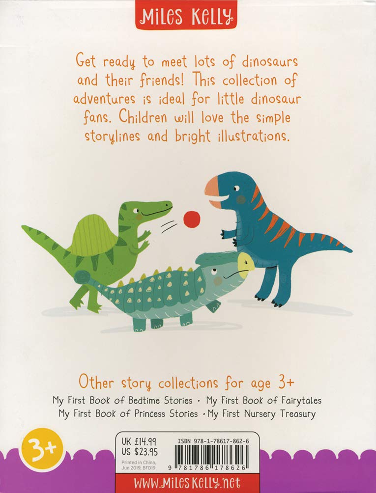My First Book of Dinosaur Stories - Fun Educational Dinosaur Books for Kids Ages 3-5 | Bedtime Reading & Early Learning Adventure