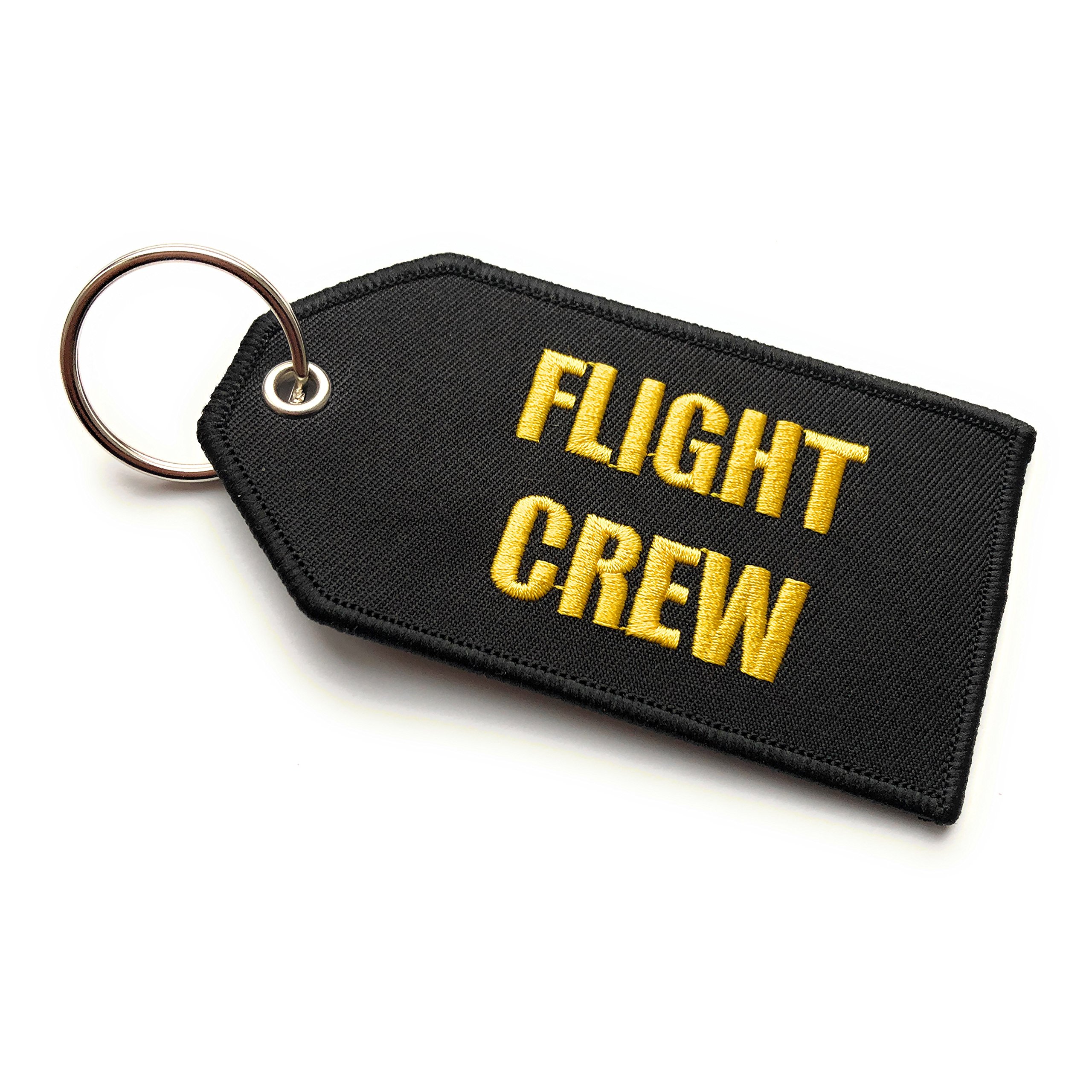 Aviamart® Flight Crew Luggage Tag - Do Not Remove from Aircraft | Medium Size | Black & Yellow | Durable Travel ID Tag for Airline Crew, Flight Attendants & Aviation Professionals