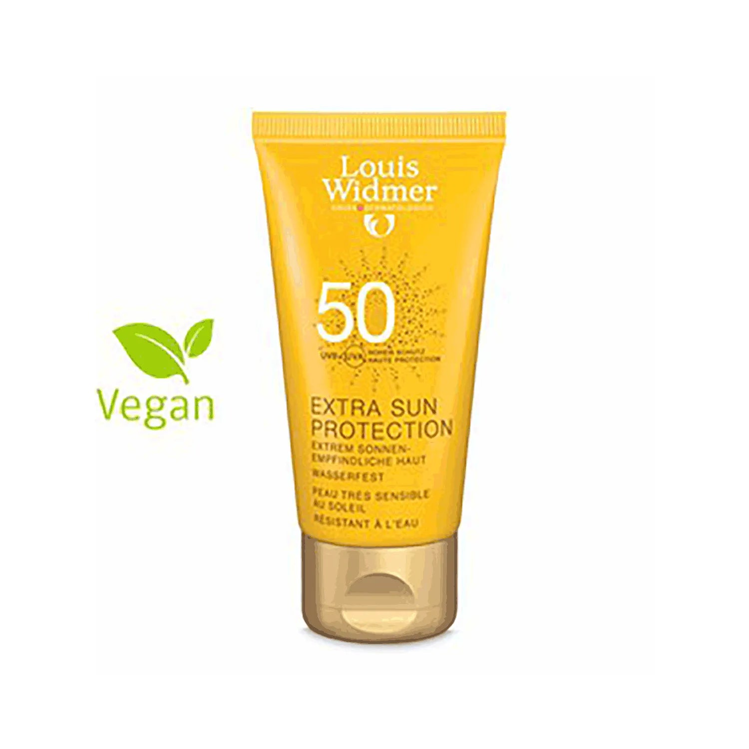Louis Widmer Extra Sun Protection SPF 50+ Face Cream 50ml - Daily UV Defense for Sensitive Skin, Anti-Aging & Moisturizing - Perfect for Outdoor Activities, Beach & Travel