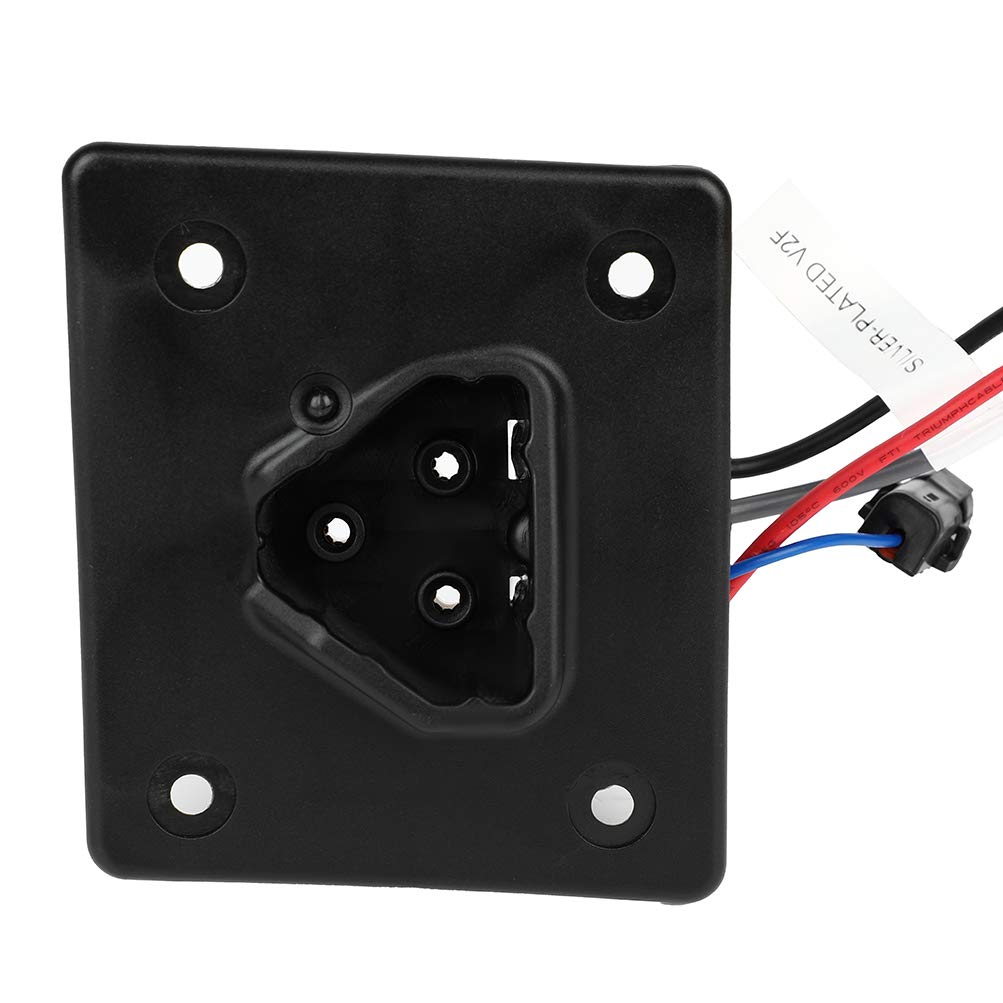 SCITOO 48V Golf Cart Charger Receptacle for EZGO RXV & TXT Models - Compatible with Delta-Q Chargers (OEM 602529) - Perfect for Golf Course Maintenance & Home Charging Stations