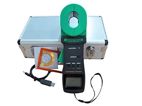 DLG Clamp On Ground Earth Resistance Tester with USB Connection DI-120 - Portable Electrical Testing Device for Industrial Maintenance, Solar Panel Systems & Home Electrical Safety Checks