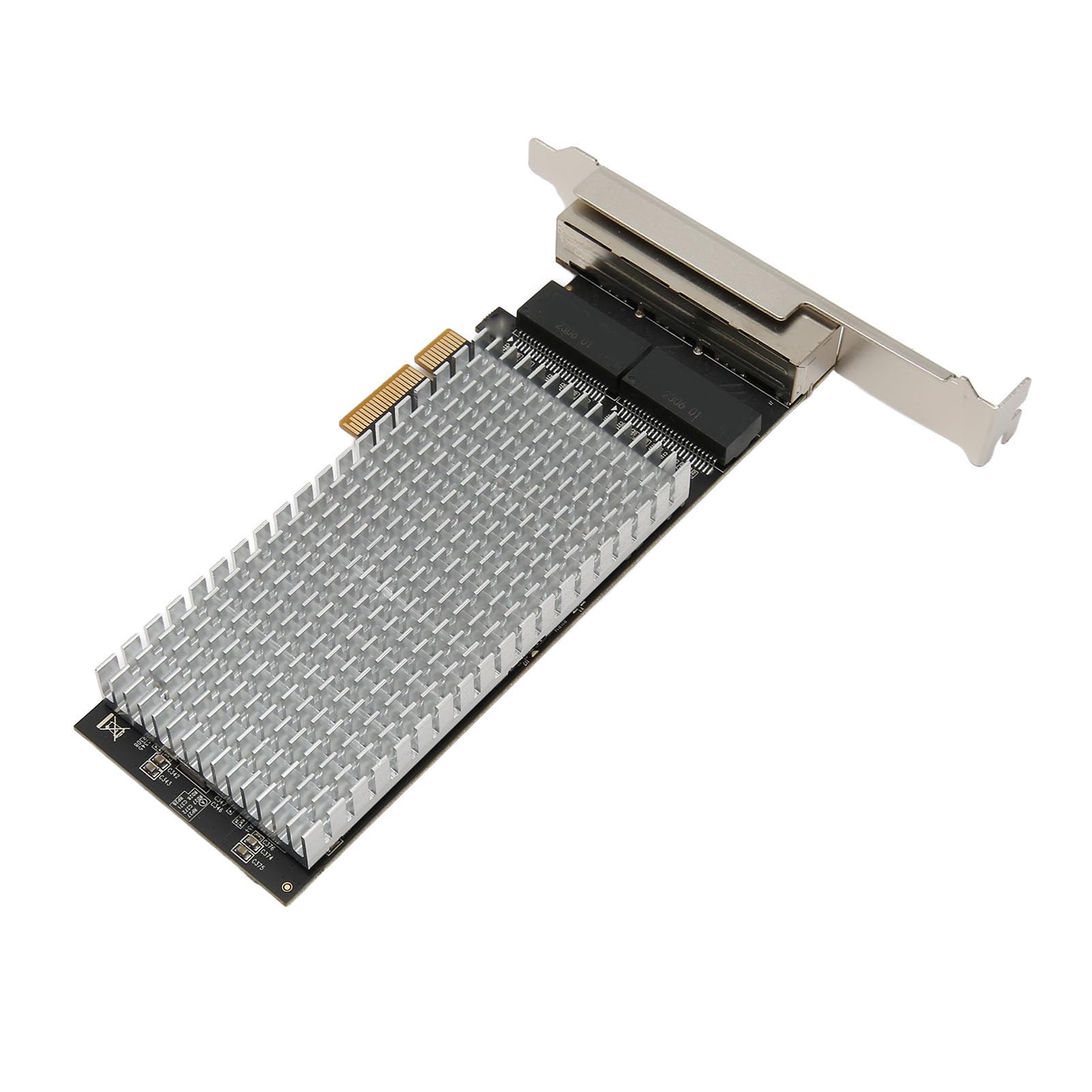 4 Port PCI Express Gigabit Ethernet Network Card - 10/100/1000M/2.5Gbps PCIe RJ45 Adapter for Desktop PC, Server, Gaming & Workstation (Supports Windows/Linux) - Ideal for High-Speed Networking, Online Gaming & Data Transfer
