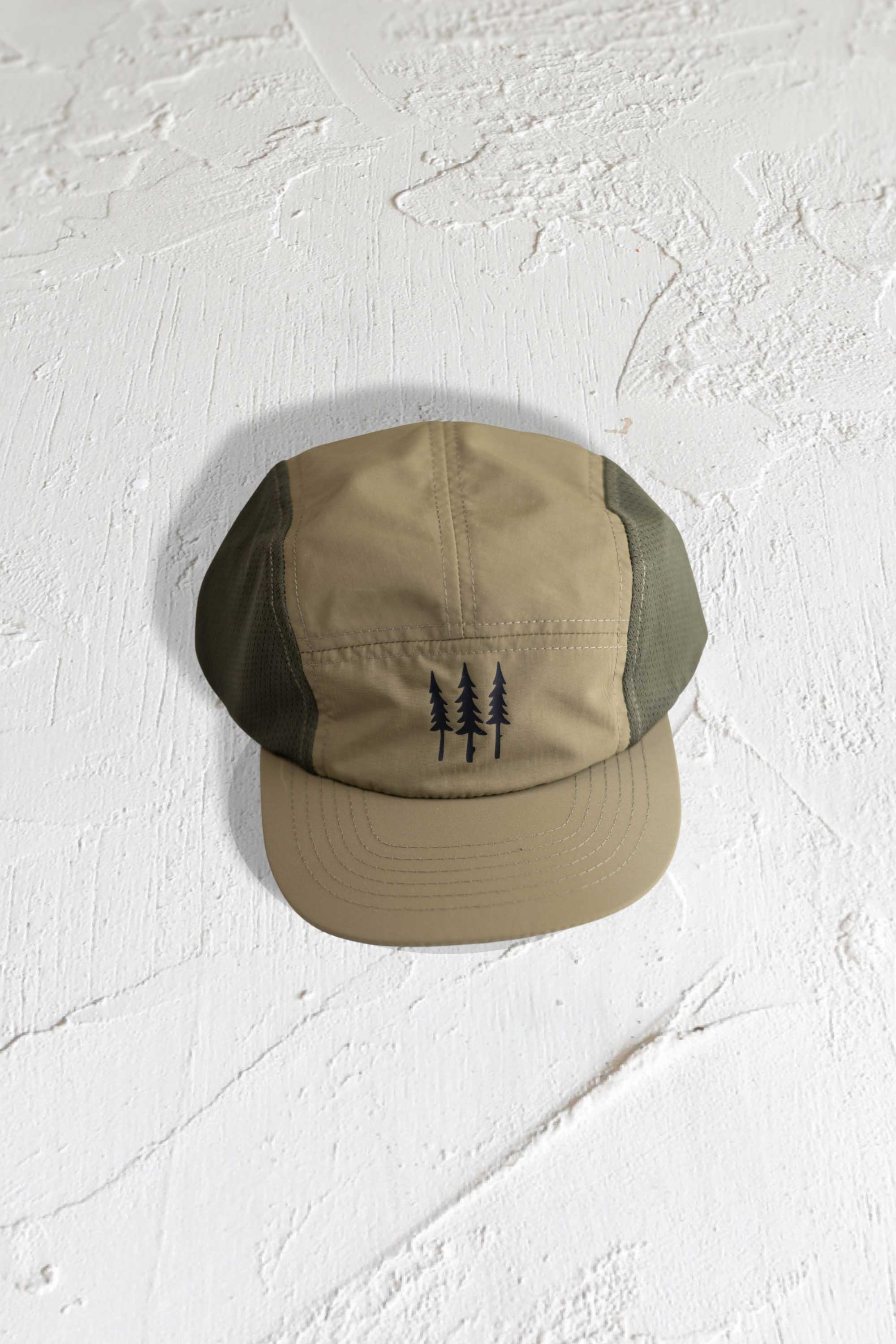 Pines 5 Panel Camp Hat - Vintage Cotton Baseball Cap for Men & Women - Outdoor Hiking, Fishing, Camping & Casual Streetwear Fashion