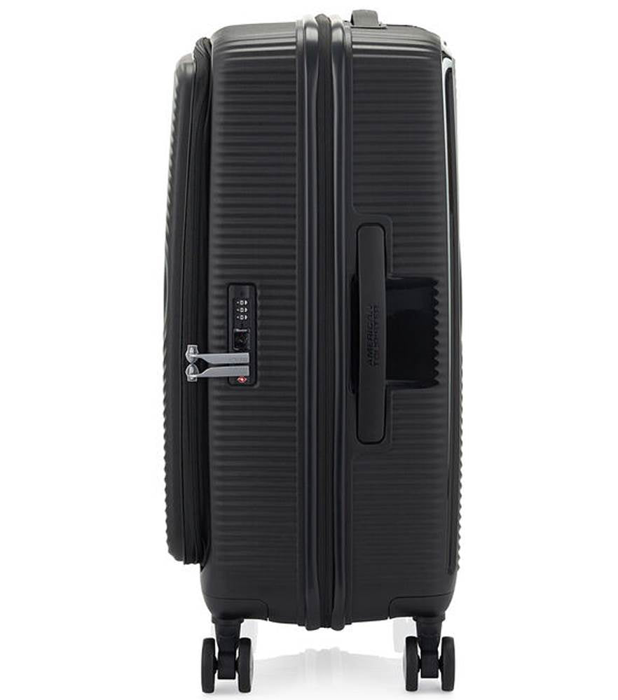 American Tourister 68cm Curio Book Opening Black Luggage - Perfect for Business Travel & Weekend Getaways