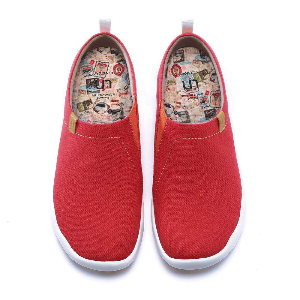 UIN Women's Slip On Canvas Sneakers - Lightweight Casual Loafers for Walking & Travel | Breathable Solid Color Flats | Perfect for Work, Shopping & Daily Wear