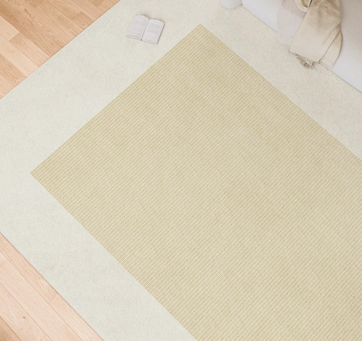 Abstract Modern Rugs - Cream Contemporary Soft Floor Carpet for Living Room, Bedroom & Dining Room - Cozy Home Decor for Sofa Area, Bedside & Dining Space