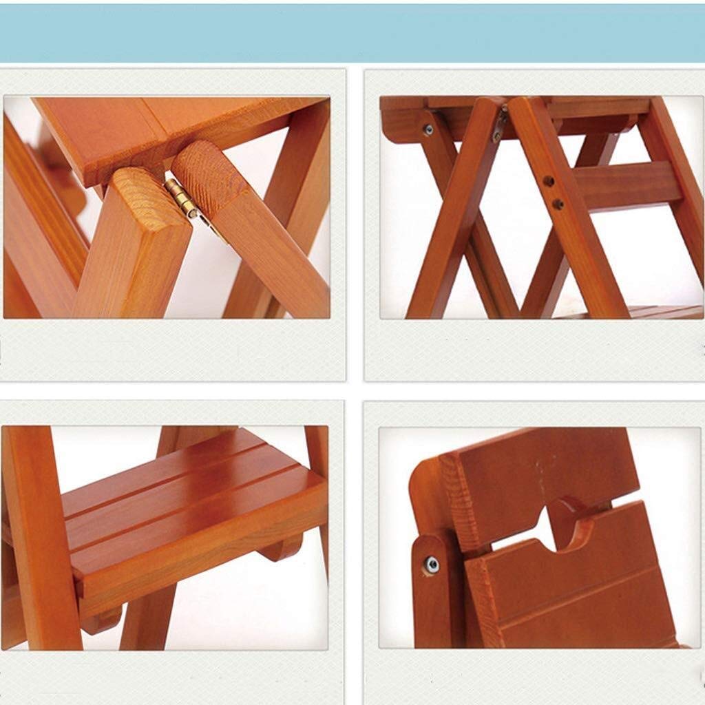 LUDIST Foldable Step Stool for Home, Multifunctional Storage Shelf & Flower Stand, Kitchen Ladder Chair for Office, Living Room, and Indoor Use - Perfect for Reaching High Shelves, Organizing, and Decorating