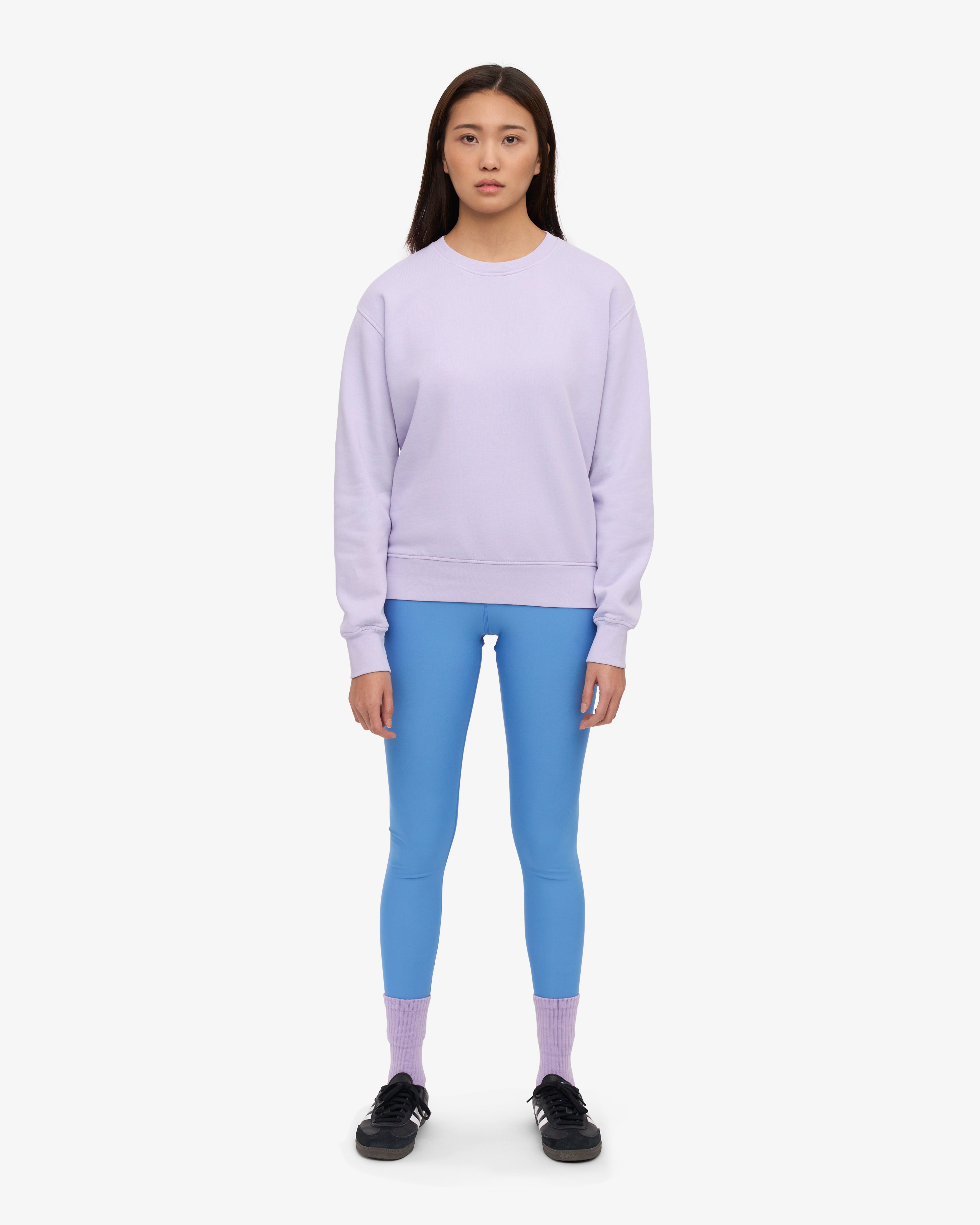 Organic Cotton Women's Classic Crew Neck T-Shirt - Soft Lavender Color for Casual Wear & Everyday Comfort