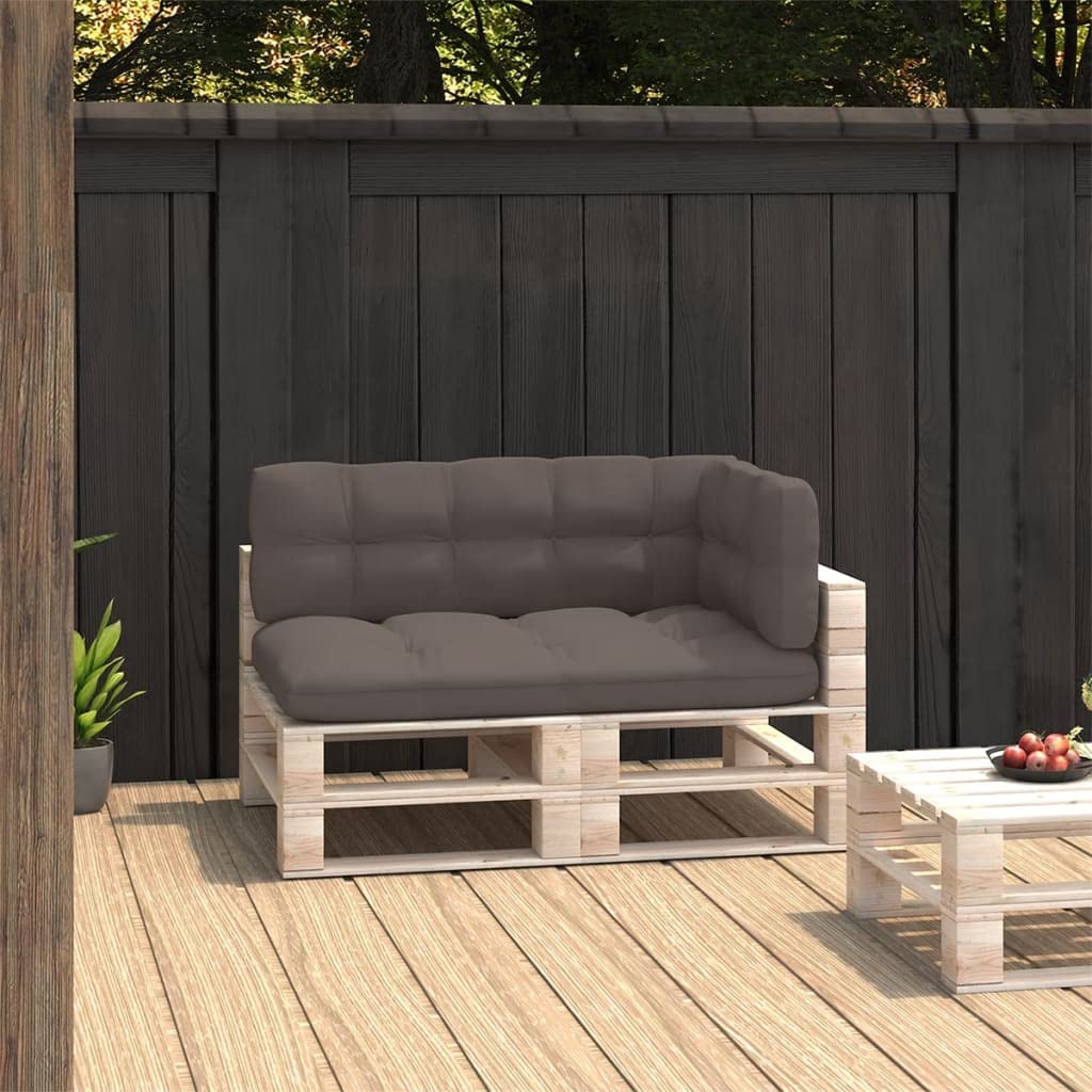 Aisifx 3-Piece Pallet Sofa Cushion Set - Soft Taupe Fabric (6.31g) - Perfect for Outdoor Patio, Lounge, and Garden Furniture Comfort