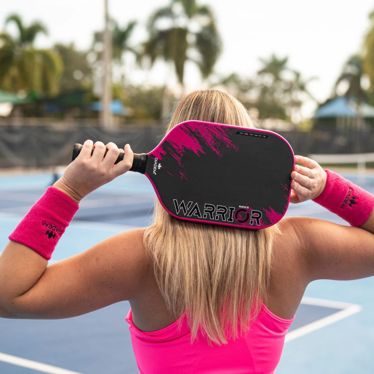 Diadem Warrior V2 Pickleball Paddle - Premium Carbon Fiber Paddle for Competitive Play | Lightweight & Durable for Indoor/Outdoor Court Games