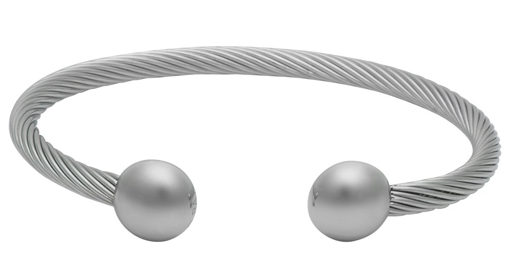 QRAY Professional Hi-Gauss Magnetic Therapy Bracelet - Surgical Steel C-Shaped Golf & Athletic Bracelet for Men & Women - Pain Relief & Wellness Jewelry for Sports, Fitness & Daily Wear