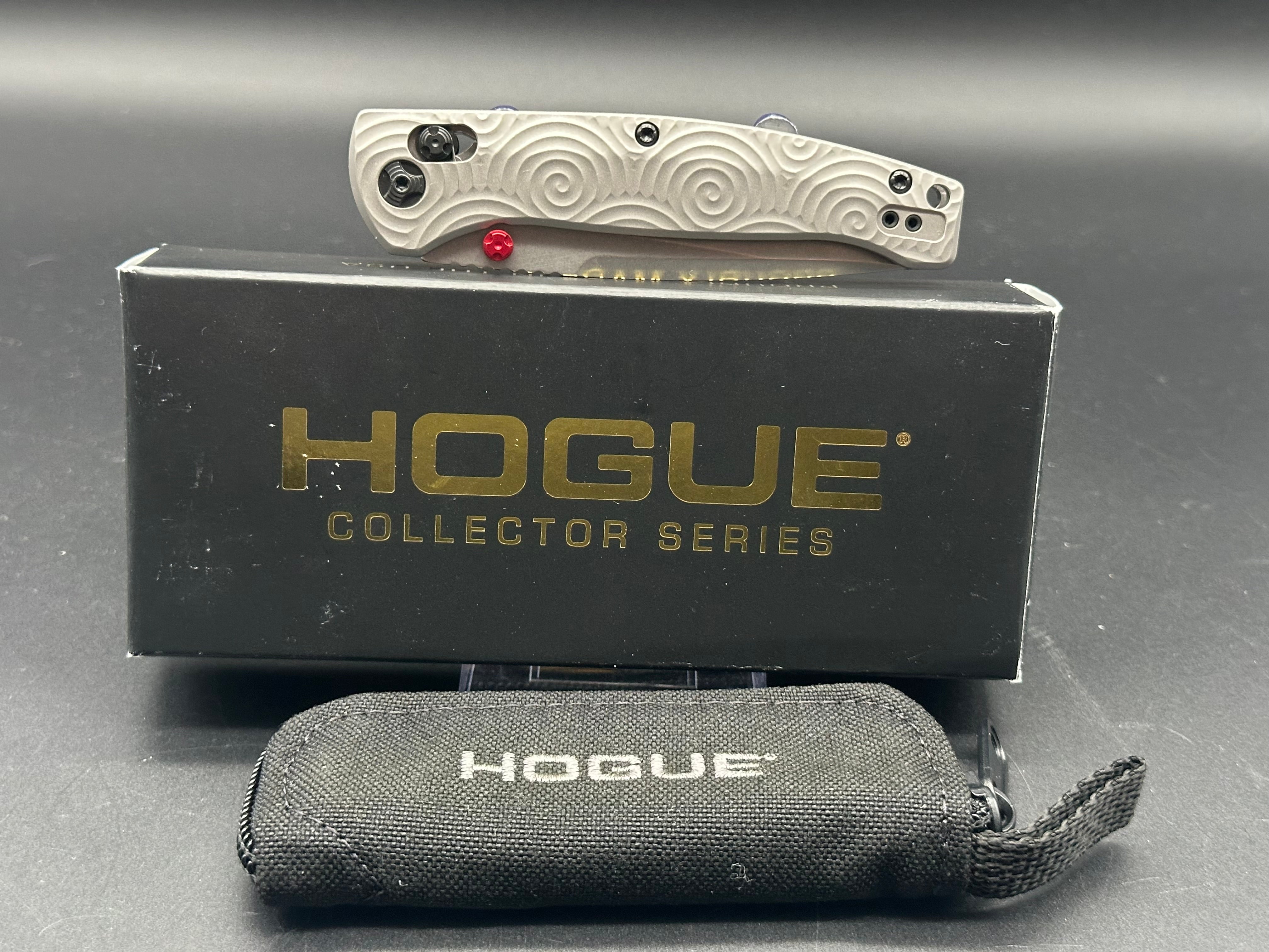 Hogue Mysto Manual Folding Pocket Knife - Titanium Handle & MagnaCut Steel Blade with Axis Lock - Clip Point Design (Model 24491) - Perfect for EDC, Camping, Hunting, and Outdoor Adventures