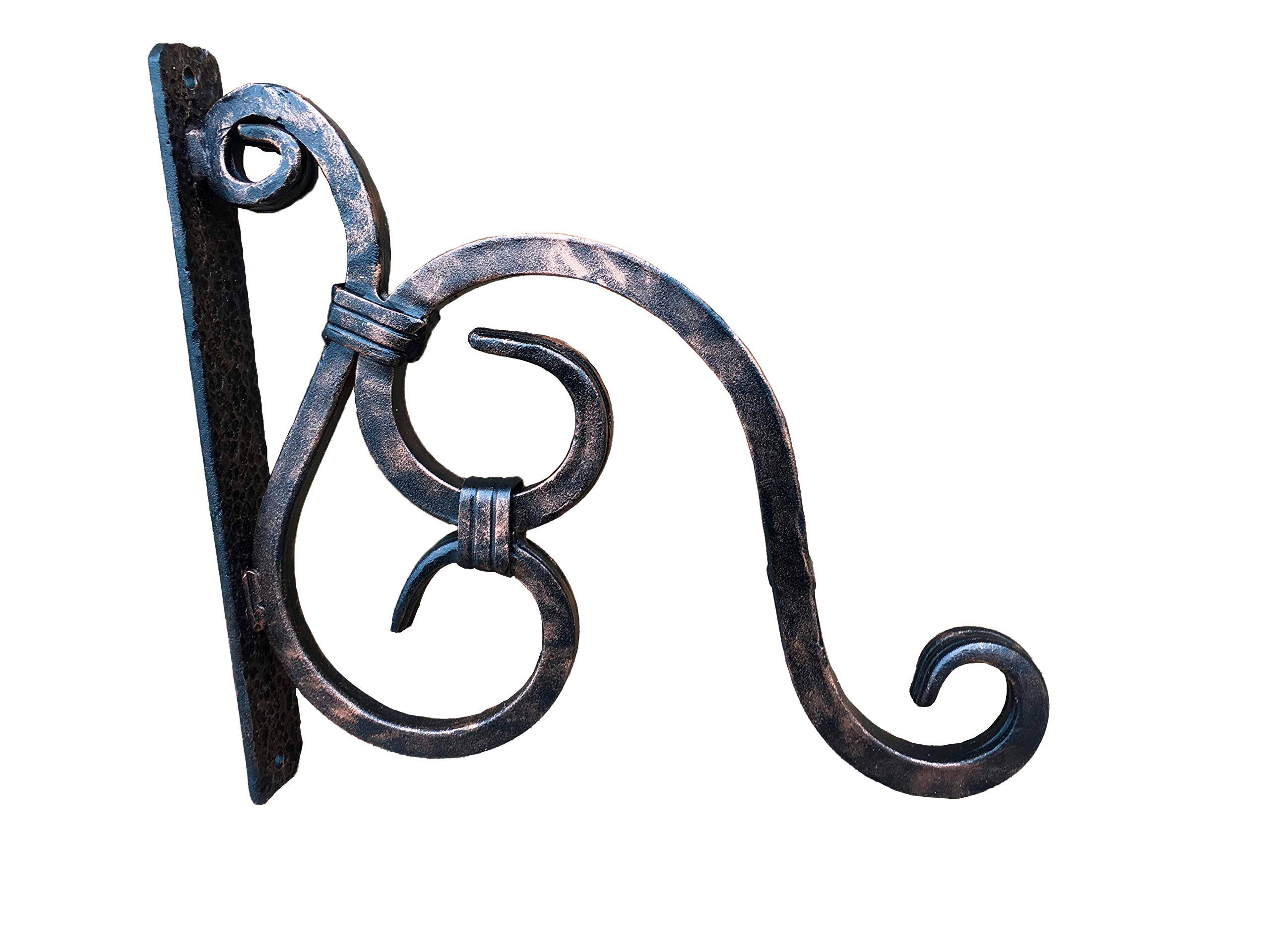Rustic Iron Plant Hook - Elegant Anniversary Gift for Her - Wall Mounted Plant Hanger for Indoor/Outdoor Flower Pots - Perfect for Home Decor, Garden, Balcony & Patio