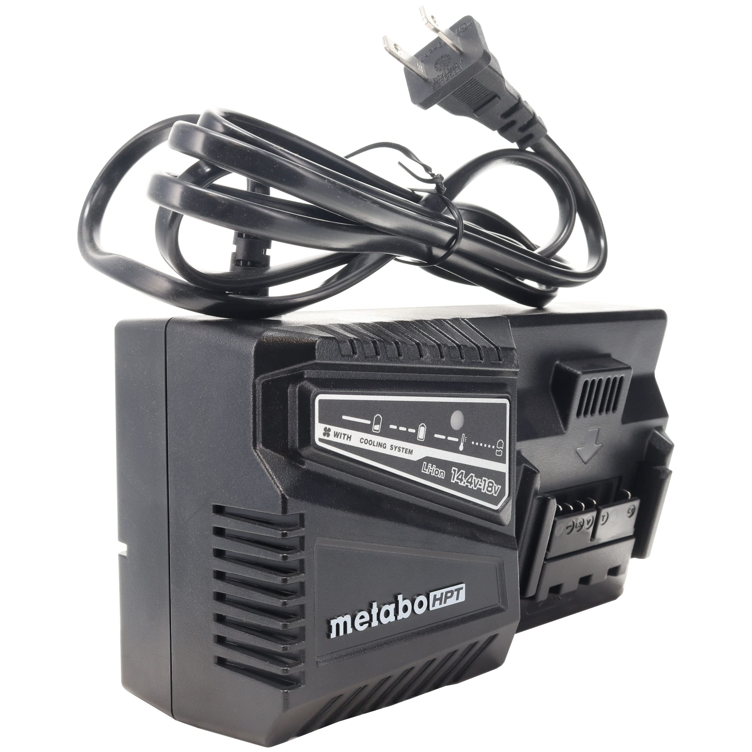 Metabo HPT UC18YFSL 14.4V-18V Fast Charger for Cordless Power Tools - Perfect for Drills, Saws & DIY Projects