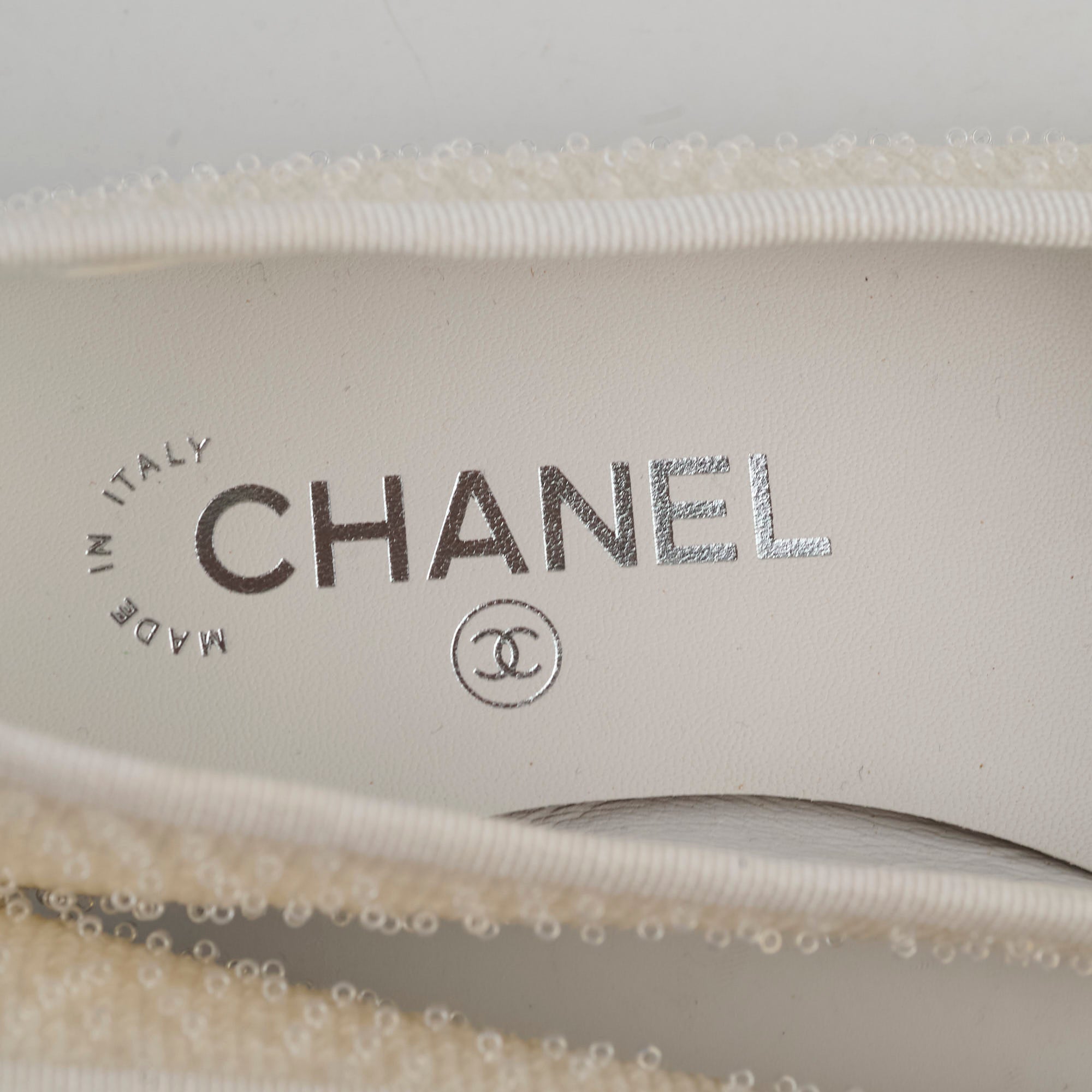 Chanel Ballet Flats for Women Size 35.5 - Classic White & Black Leather Comfortable Shoes | Perfect for Office, Wedding & Casual Wear