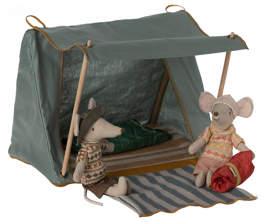 Happy Camper Mouse Tent - Cozy Pet House for Hamsters & Small Animals - Perfect for Cage, Playpen & Travel Use