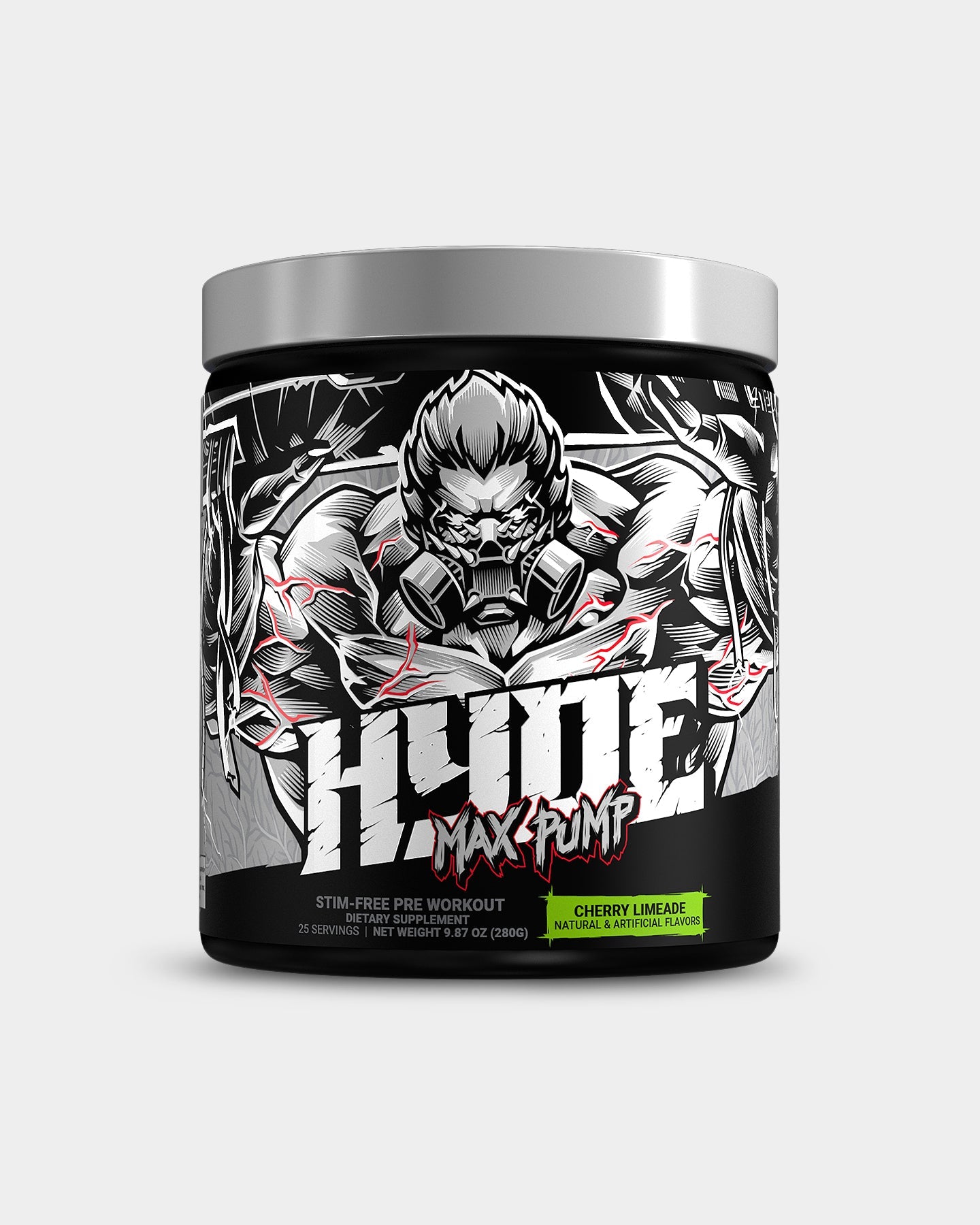 Pro Supps HYDE Max Pump Stim Free Pre Workout Powder - Nitric Oxide Booster for Muscle Pumps & Performance - Ideal for Gym, Bodybuilding & Fitness Training