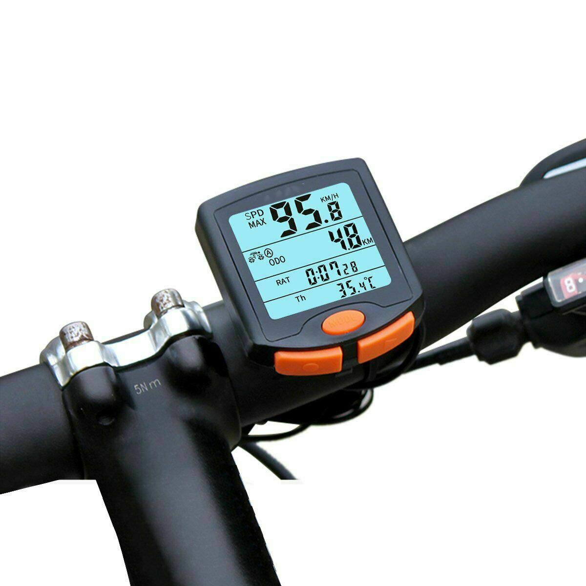Wireless Bike Computer - Waterproof Cycling Odometer with Multifunction for Outdoor Biking | Perfect for Road, Mountain & Commuter Bikes