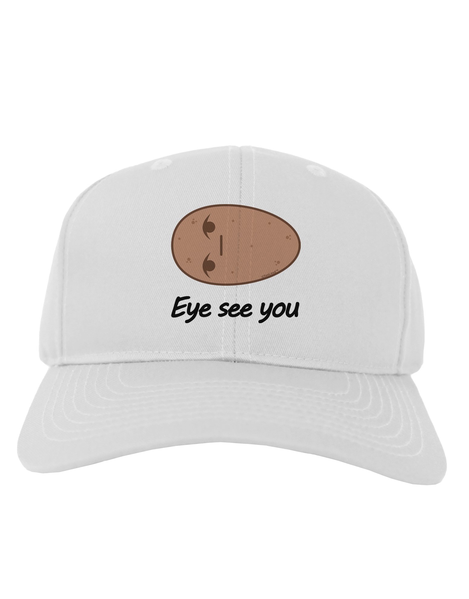 Potato Design 'Eye See You' Funny Adult Baseball Cap - Adjustable Cotton Hat for Men & Women - Perfect for Casual Wear, Outdoor Activities & Gifts