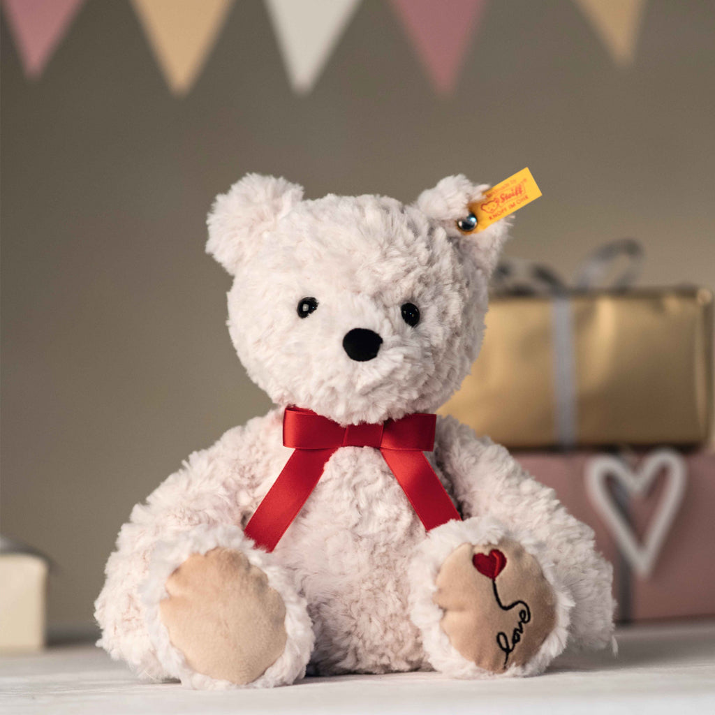Steiff Jimmy Teddy Bear - Premium Plush Stuffed Animal for Kids & Collectors | Perfect for Gifts, Nursery Decor, and Cuddling