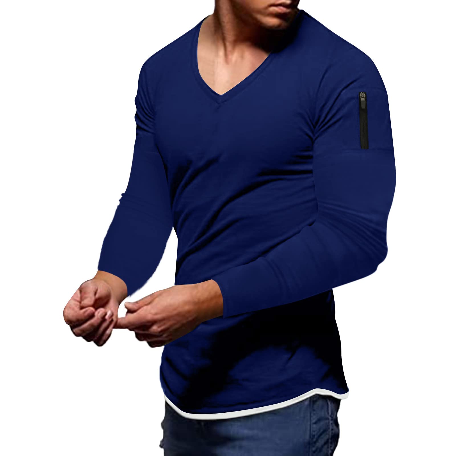 Men's Long Sleeve Graphic T-Shirts | Hip Hop Streetwear with Novelty Stitching | Casual Wear for Urban Fashion & Street Style