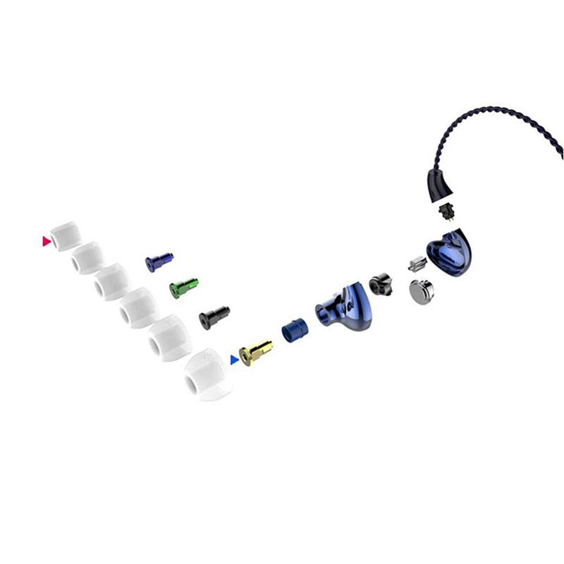 FORREST FLC8D HiFi Earphones with 8.6mm Dynamic Drivers & Dual BA - Premium Sound Quality for Audiophiles, Music Lovers, and Gaming Enthusiasts - Perfect for Studio Monitoring, Travel, and Workout Sessions