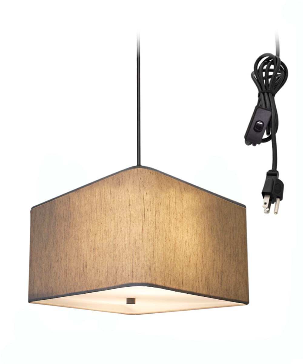 HomeConcept 2 Light Swag Plug-in Pendant with Diffuser - 14