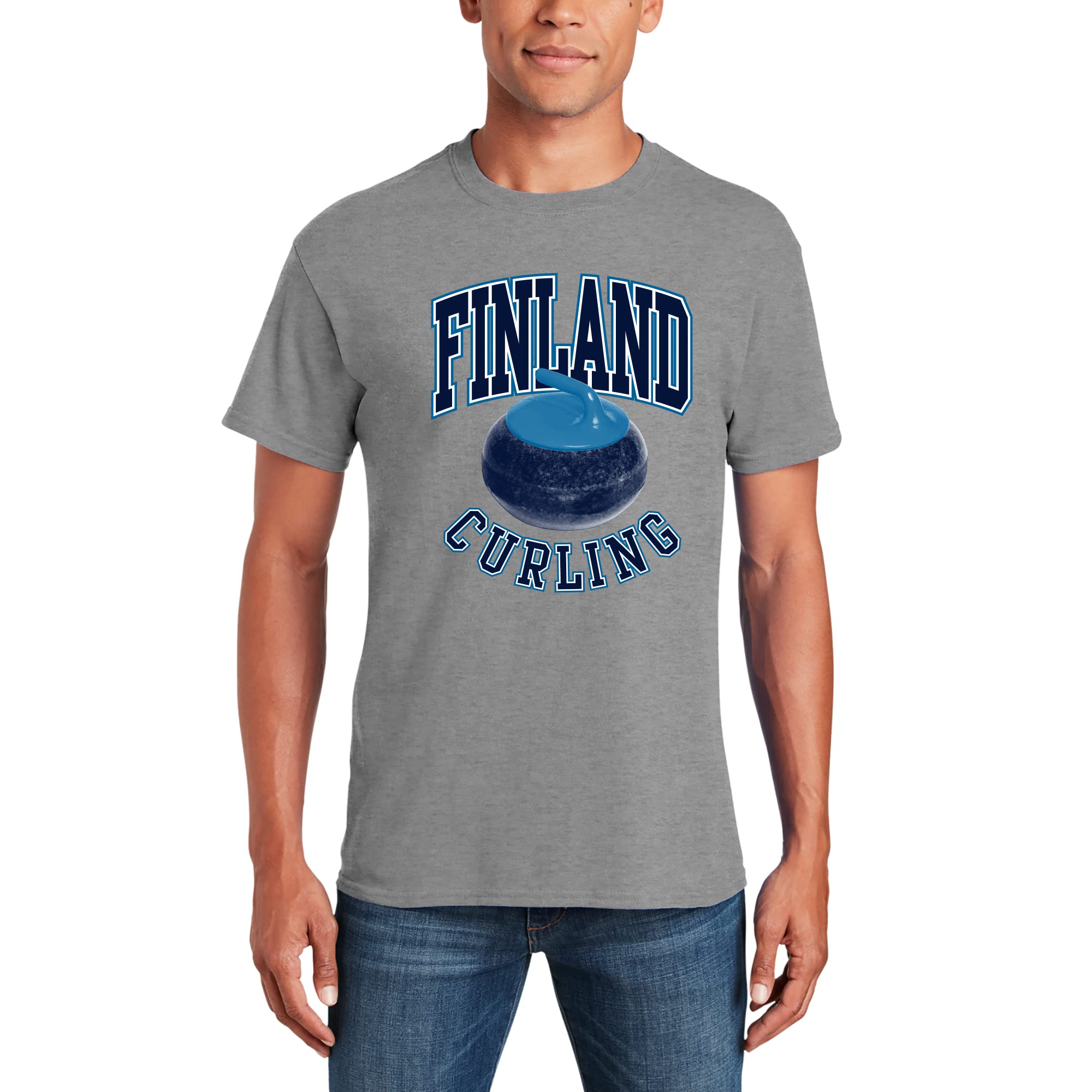 Curling Winter Sports Games T-Shirt - Funny Ice Hockey & Winter Olympics Fan Apparel - Perfect for Ice Skating Rinks, Winter Games Parties & Cold Weather Outfits