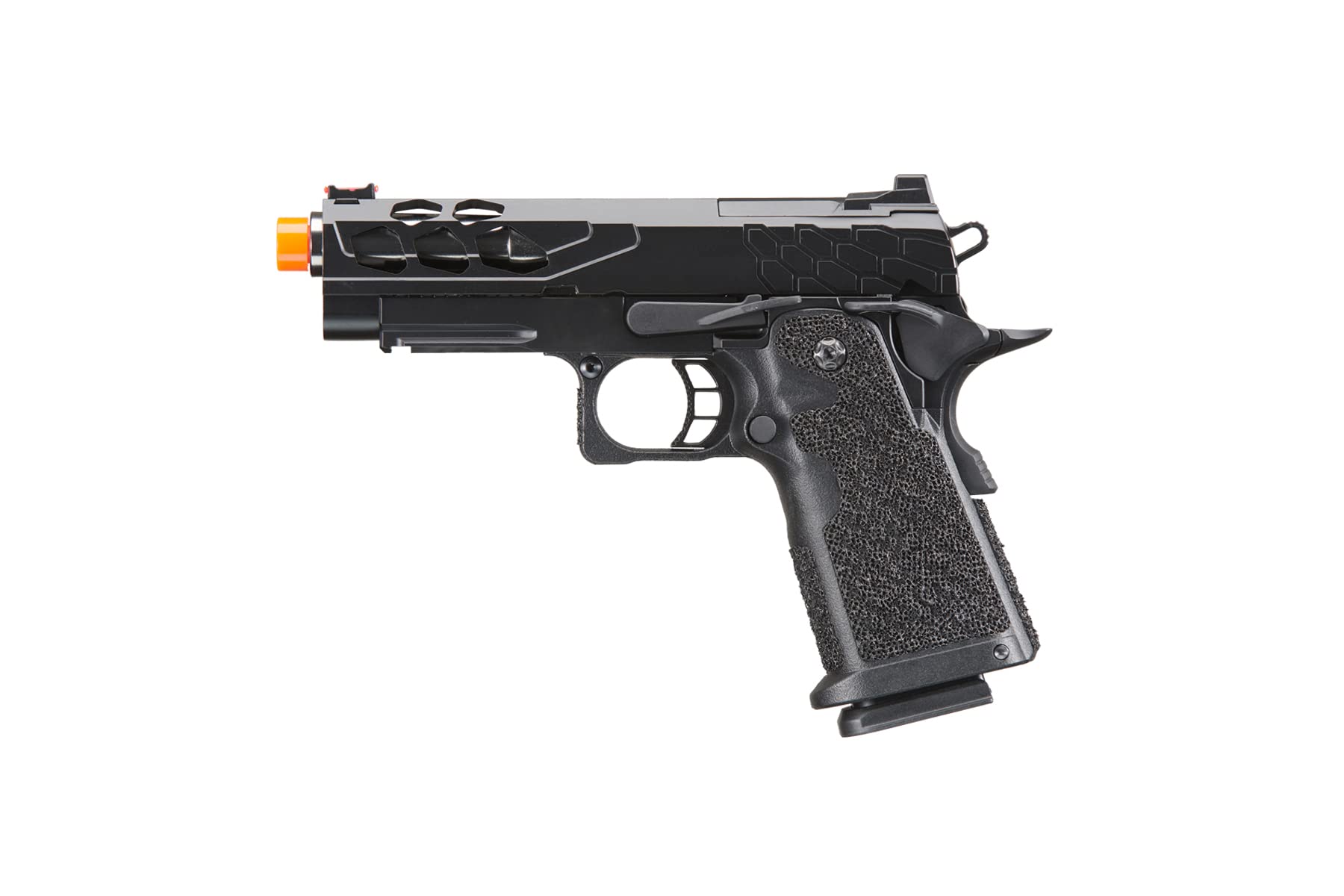 Lancer Tactical Airsoft Pistol STRYK Hi-Capa 5.1/4.3 Full Metal Gas Blowback GBB - 330 FPS for Competitive Shooting & Training | Realistic Replica for Airsoft Battles & Target Practice