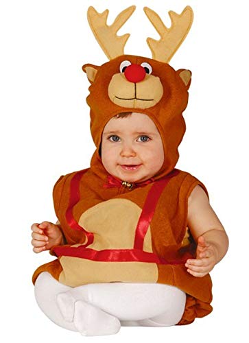 Guirca Baby Reindeer Christmas Costume for Infants 6-12 Months - Holiday Party, Photo Shoot & Festive Family Gatherings